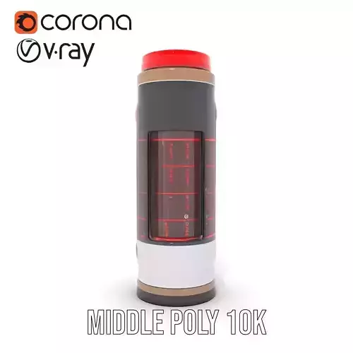 Energy Drink Canister Model Pack Low-poly 3D model 6