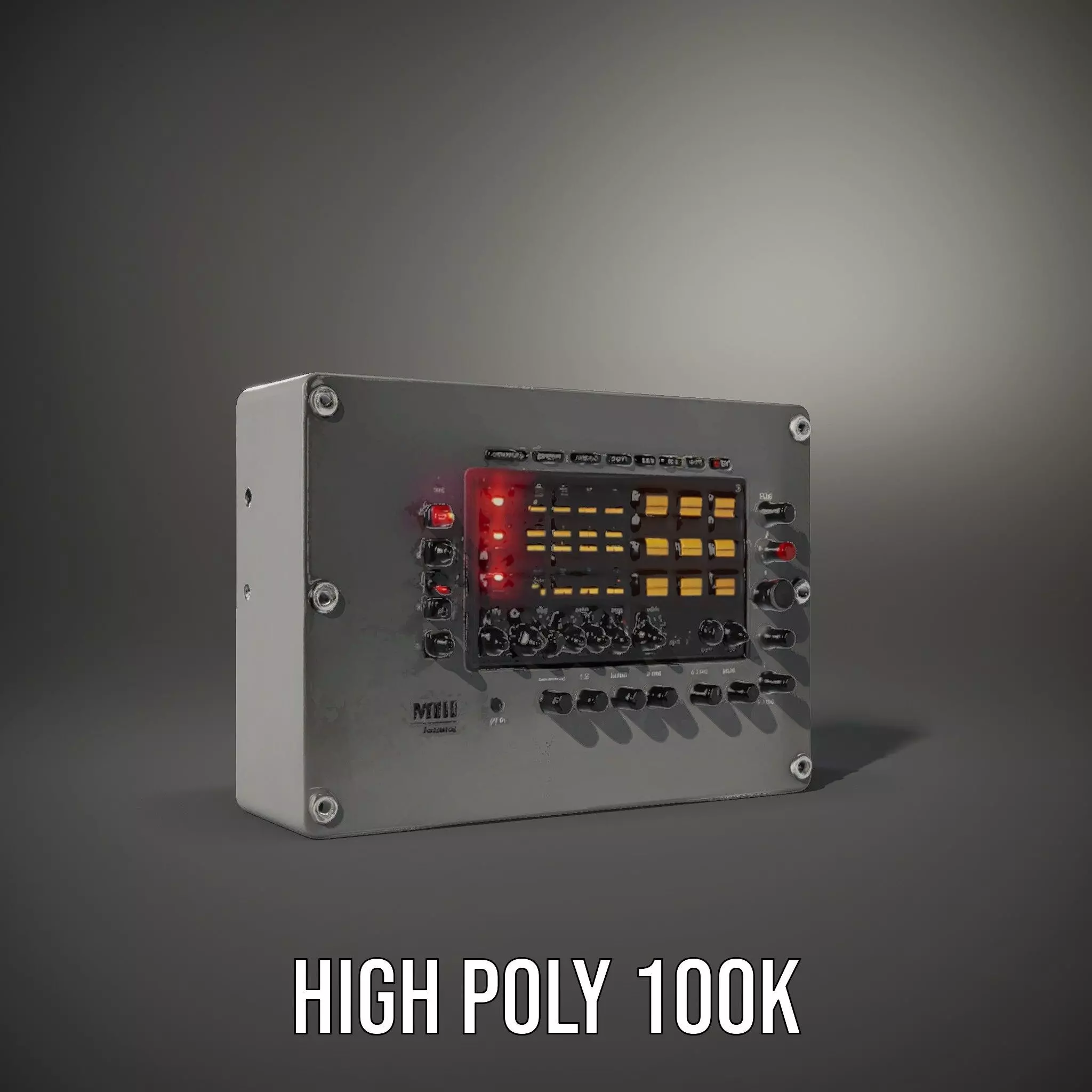 MKIII Audio Controller model pack with detailed interface Low-poly 3D model_11