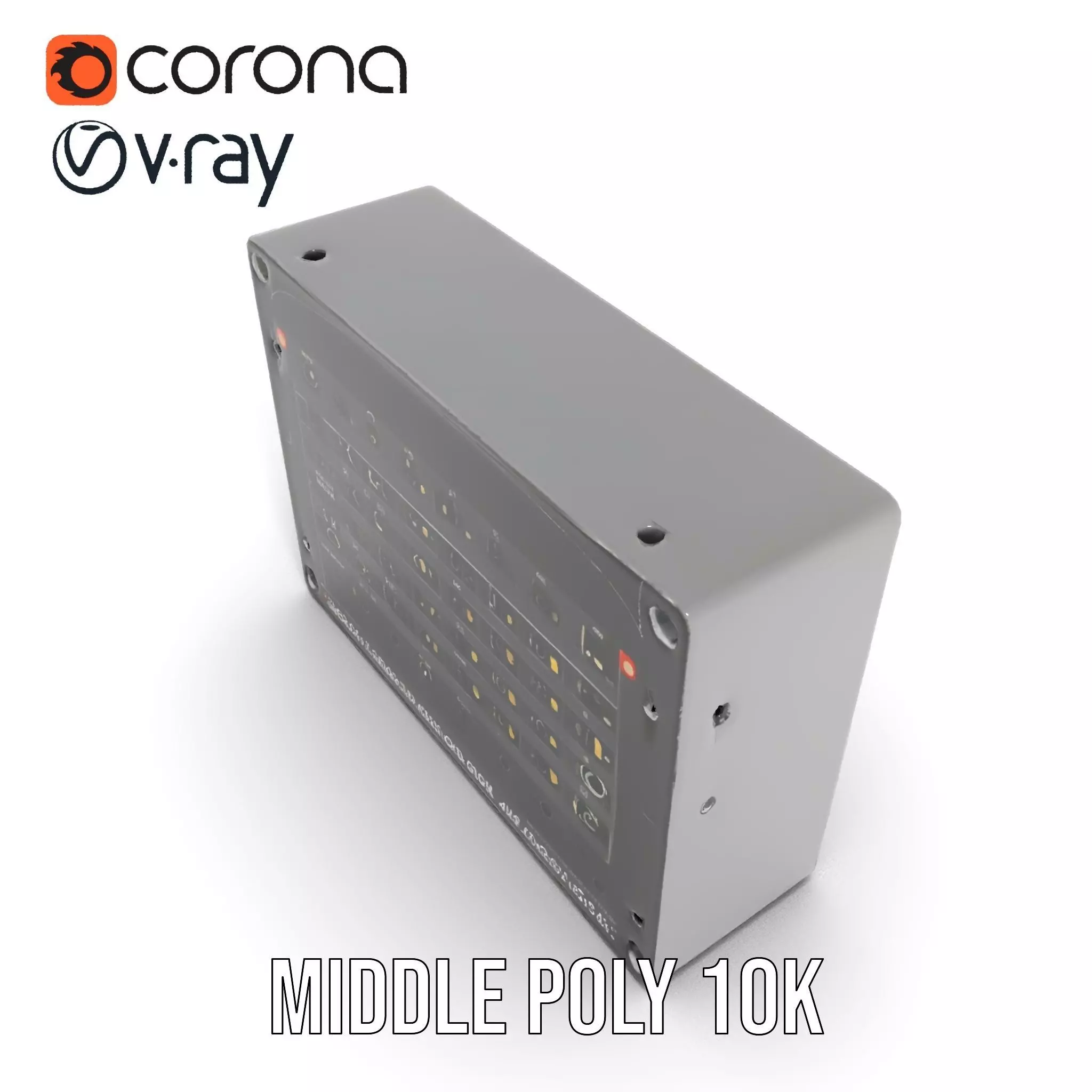 MKIII Audio Controller model pack with detailed interface Low-poly 3D model_19