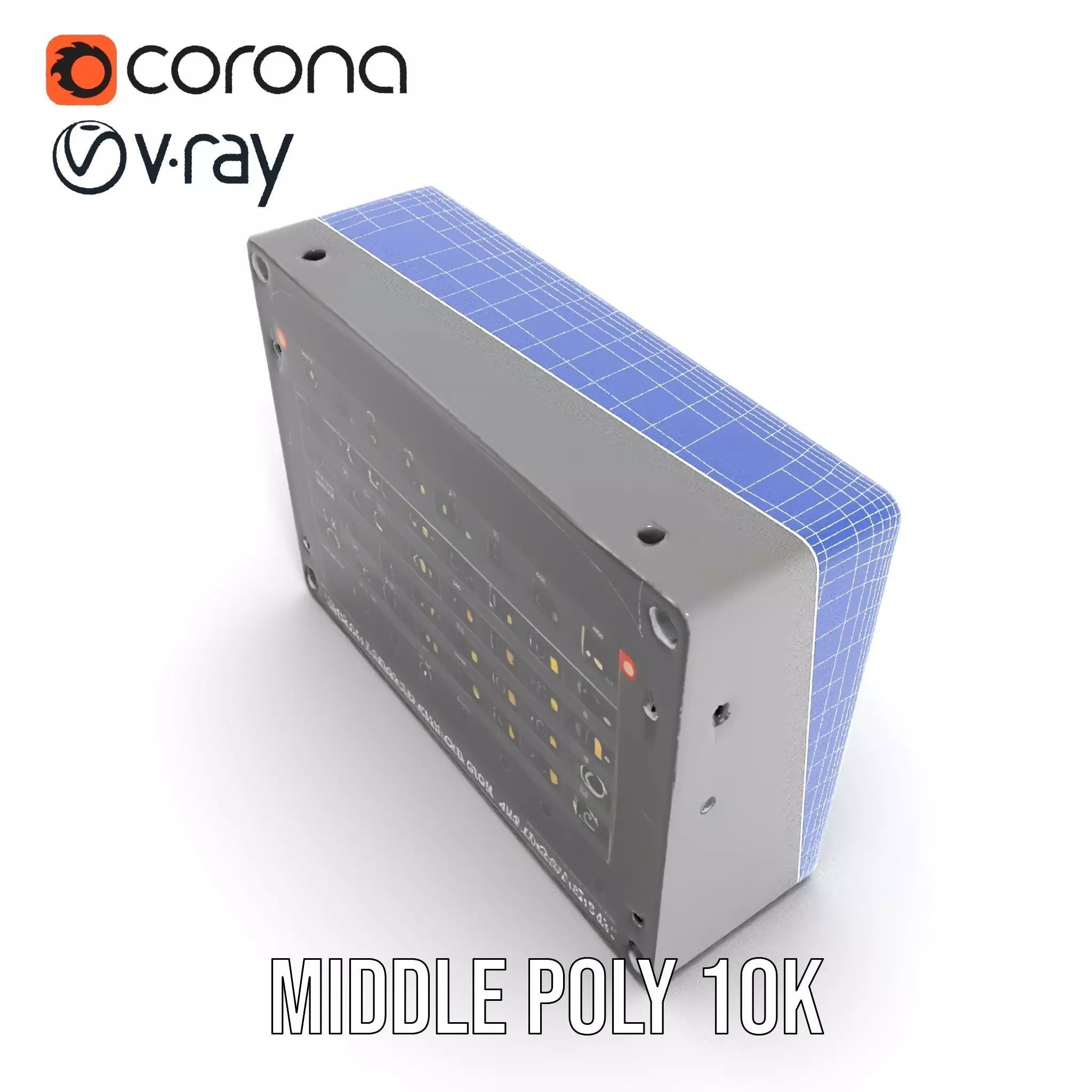 MKIII Audio Controller model pack with detailed interface Low-poly 3D model_27