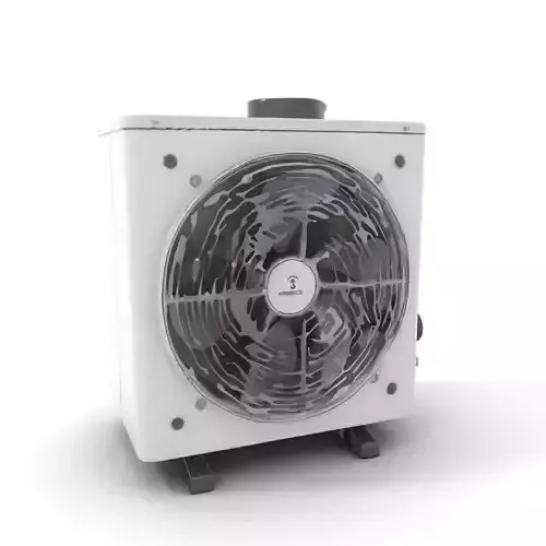 Industrial Air Conditioner Model Pack with Detailed Features Low-poly 3D model
