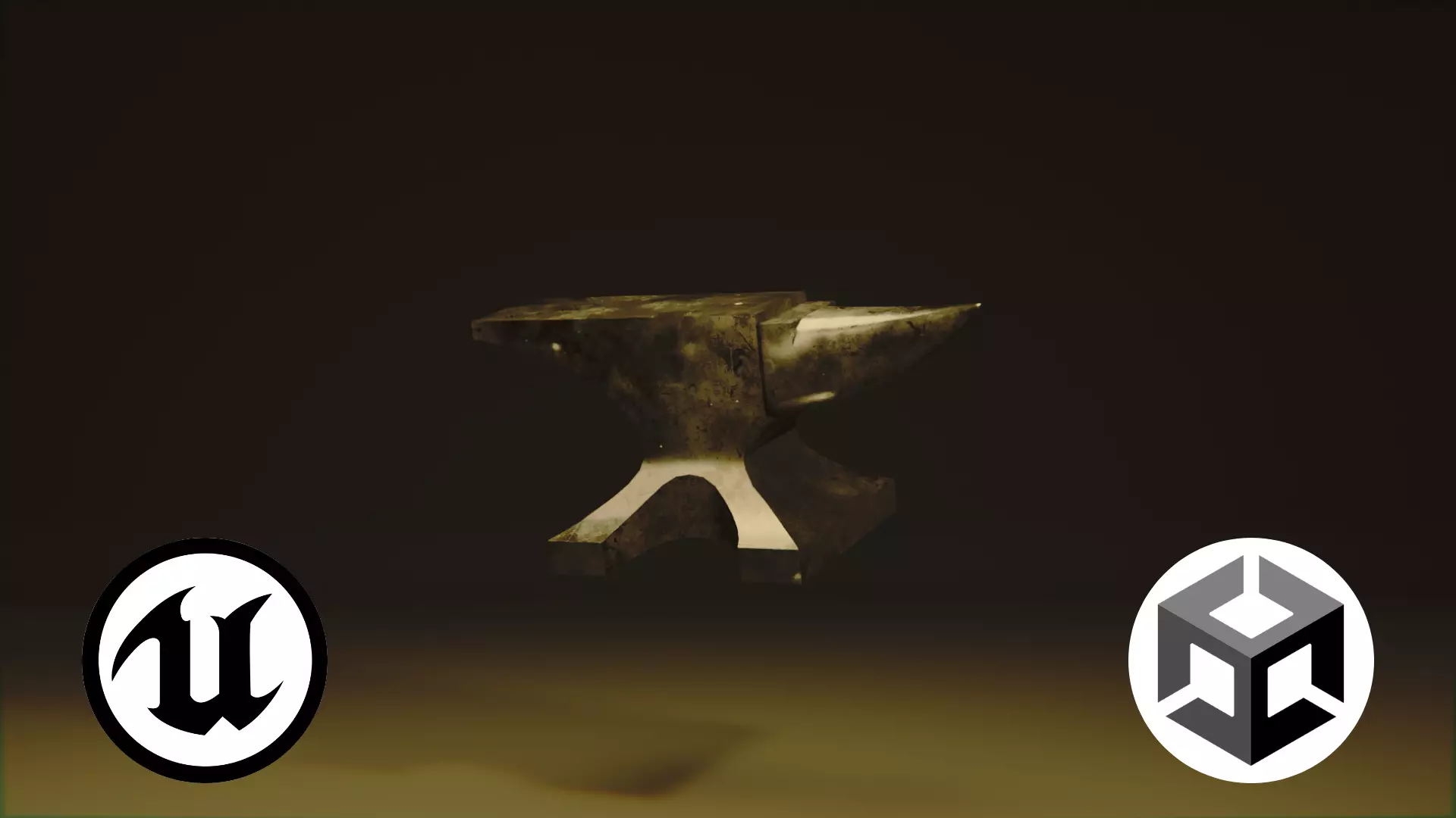 Blacksmith Anvil Game Ready 3D Model PBR Textured  Low-poly 3D model_0