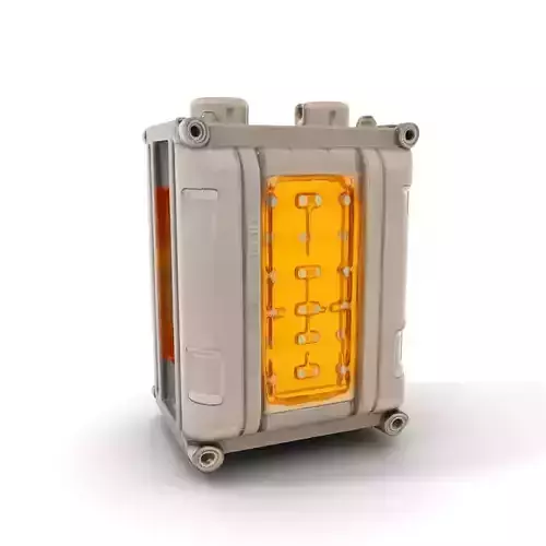 Futuristic Industrial Light with Metal Frame Model Pack Low-poly 3D model