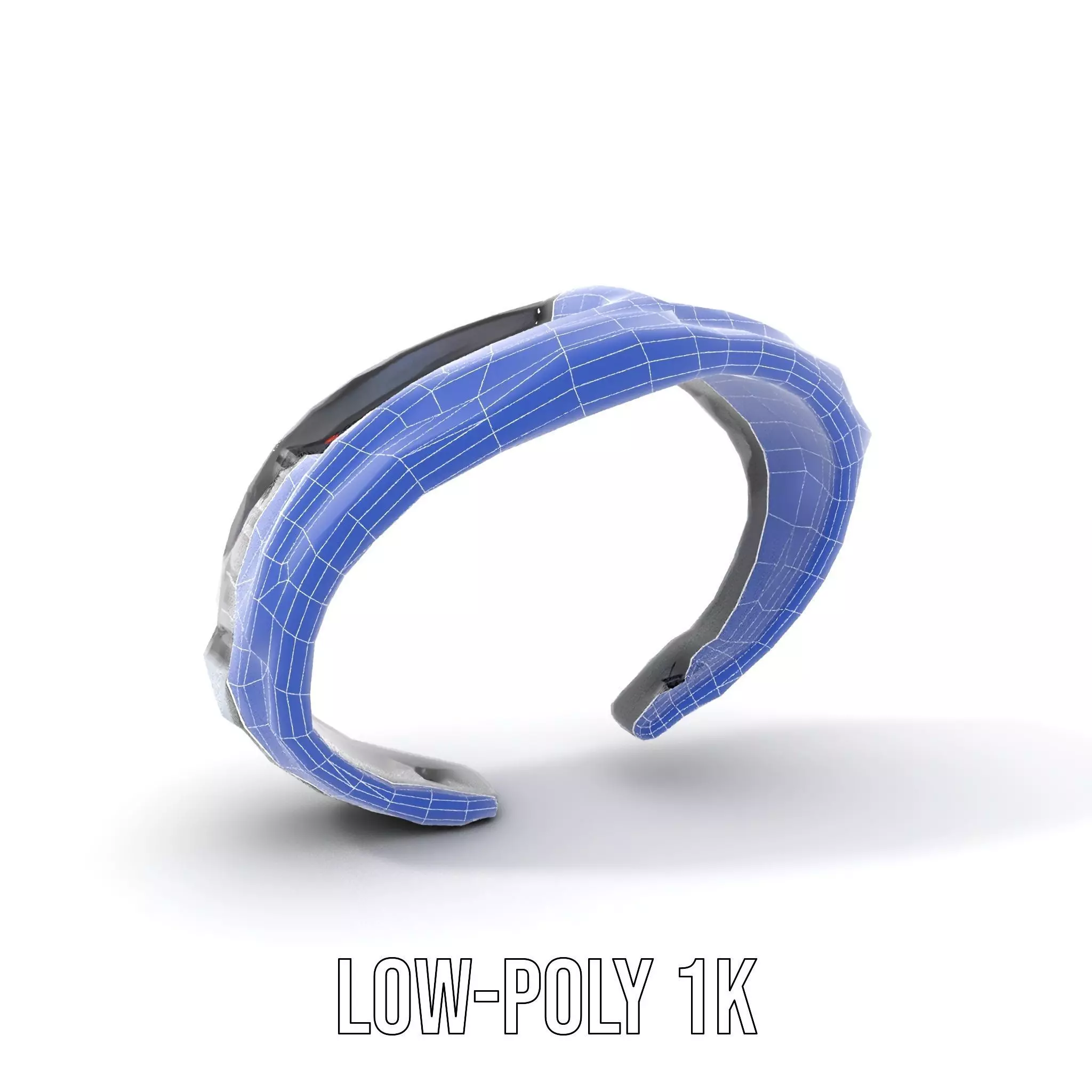 Futuristic Smartwatch with Holographic Display model pack Low-poly 3D model_28