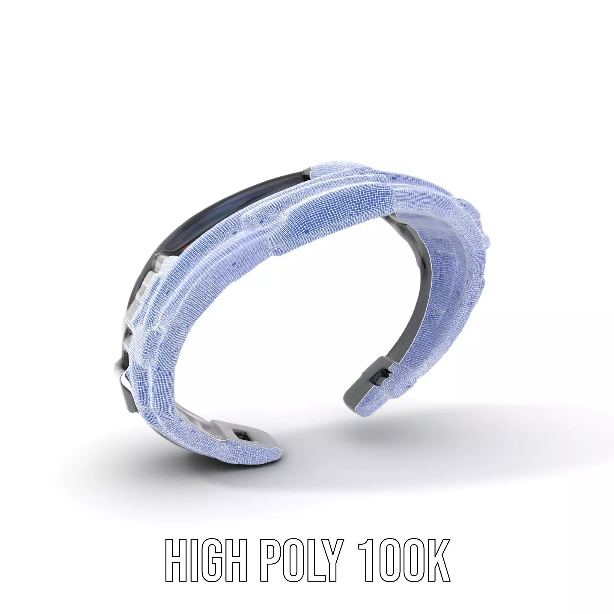 Futuristic Smartwatch with Holographic Display model pack Low-poly 3D model_5