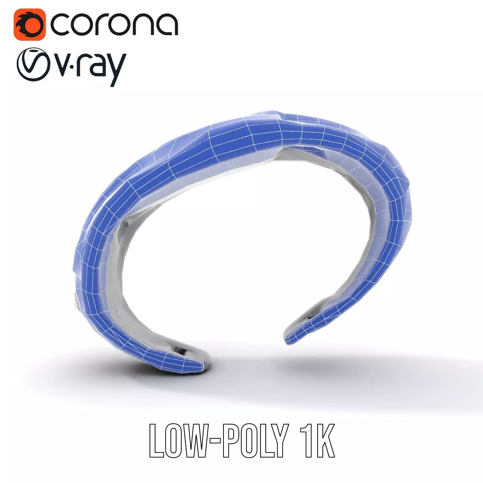 Futuristic Smartwatch with Holographic Display model pack Low-poly 3D model_31