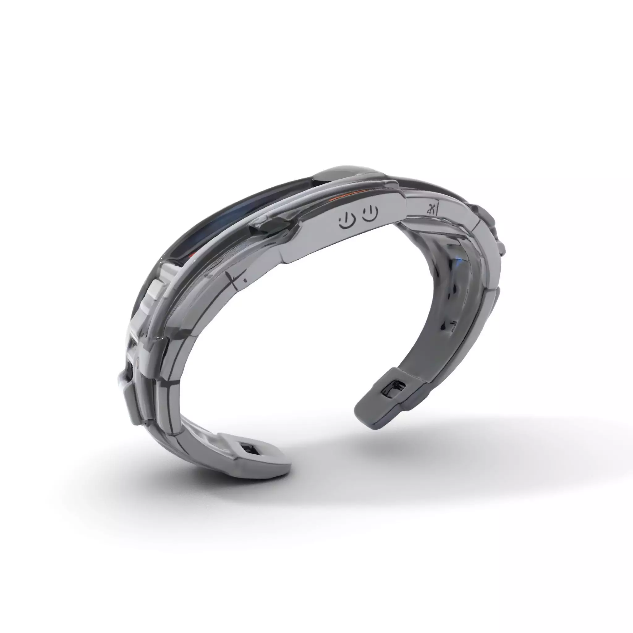 Futuristic Smartwatch with Holographic Display model pack Low-poly 3D model_0
