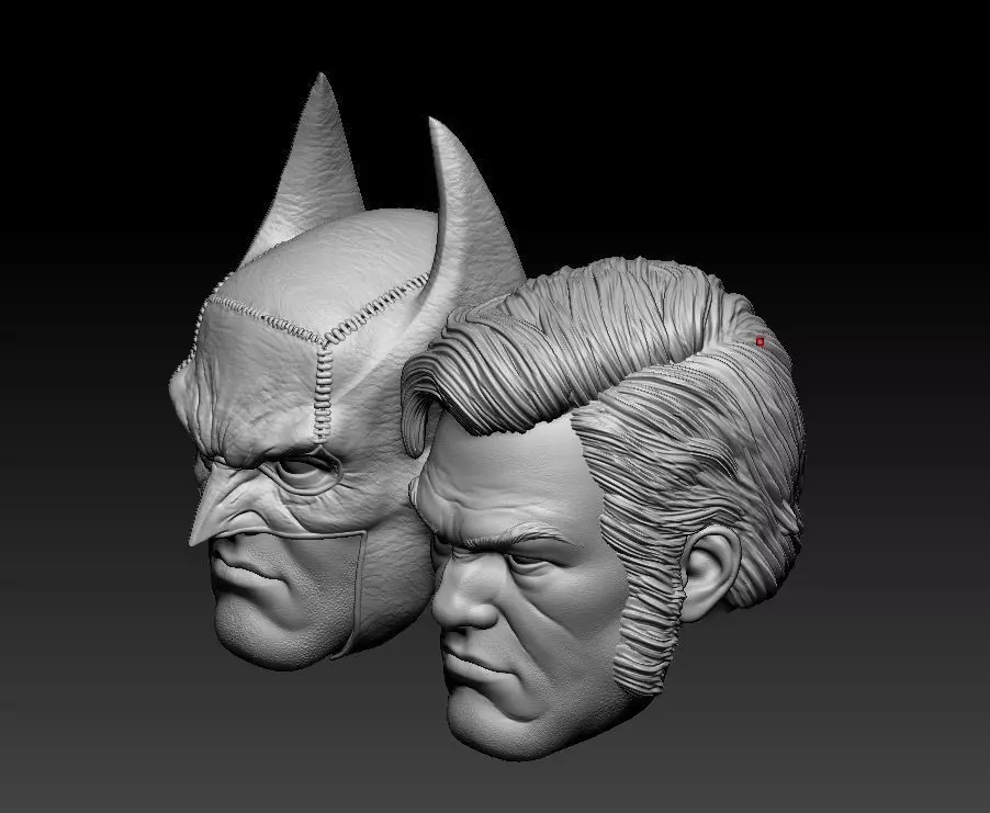Batman Gotham by Gaslight Headsculpt for Action Figures 3D print model_2