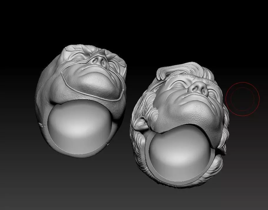 Batman Gotham by Gaslight Headsculpt for Action Figures 3D print model_3