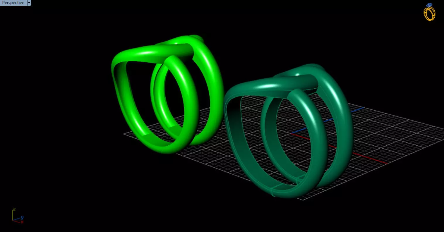 minimal knot ring 3D print model_37