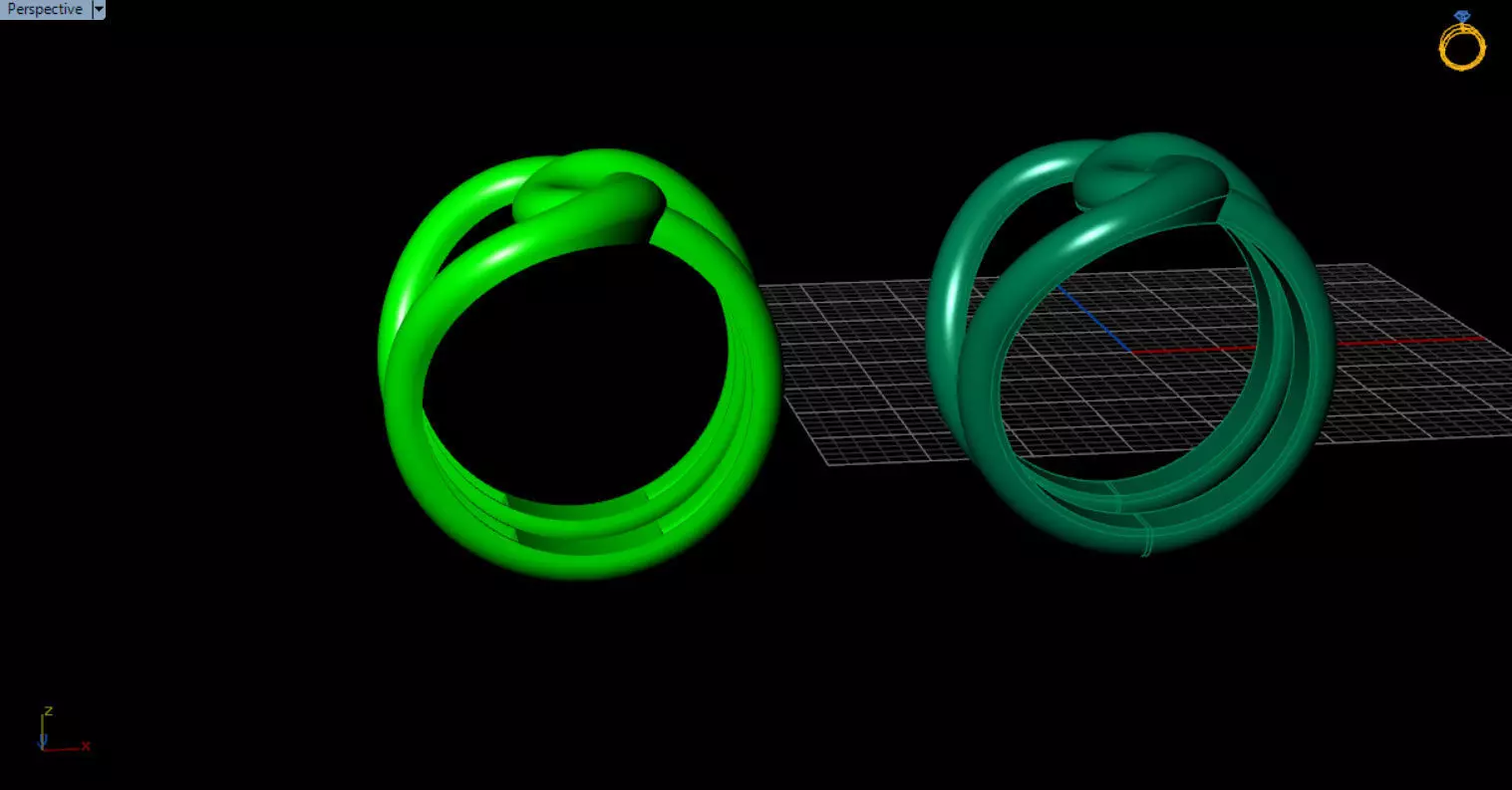 minimal knot ring 3D print model_39