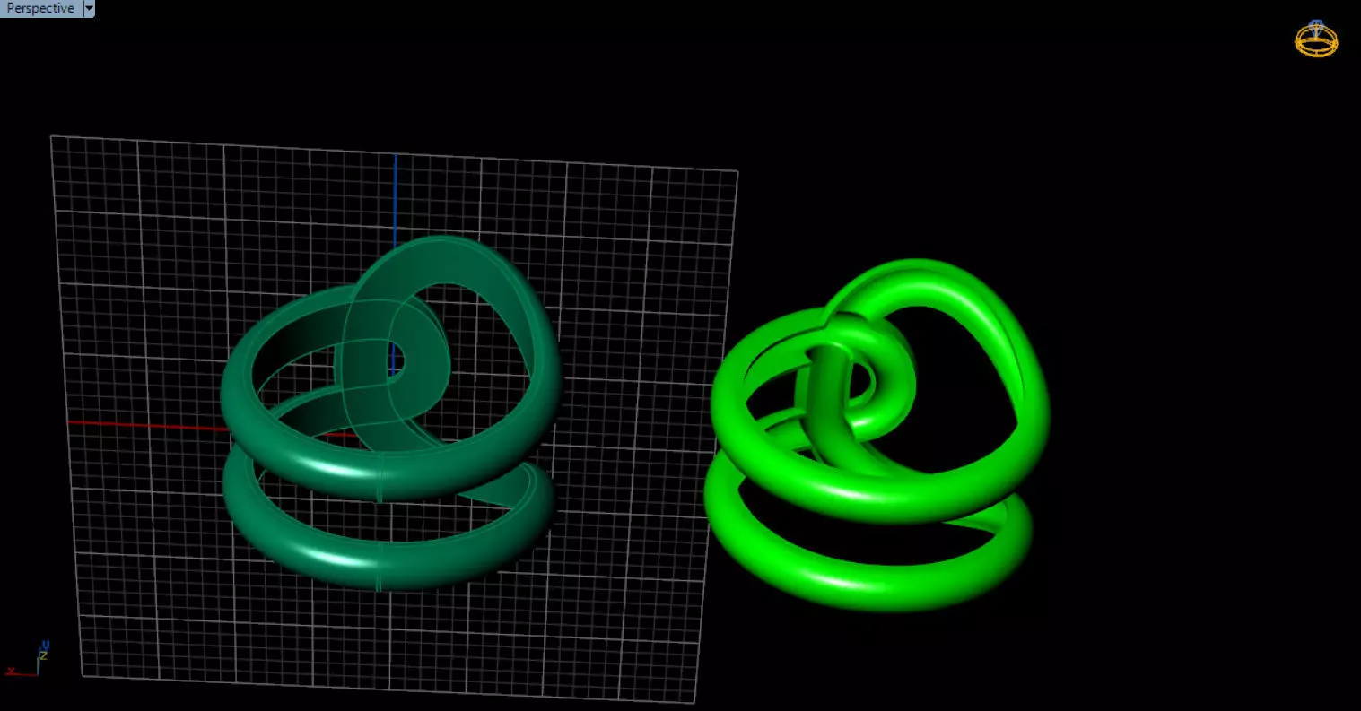 minimal knot ring 3D print model_55