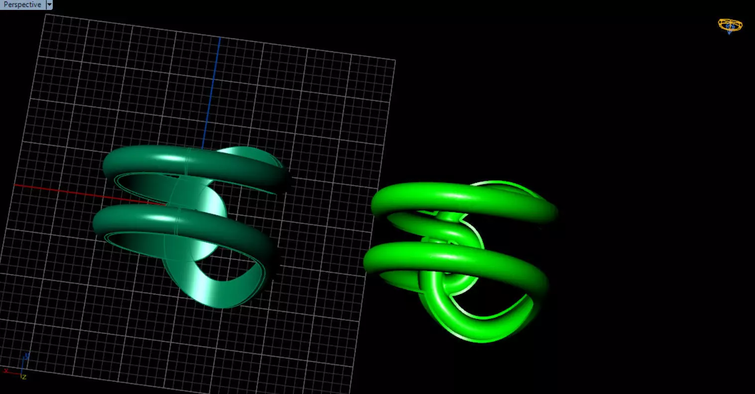 minimal knot ring 3D print model_23