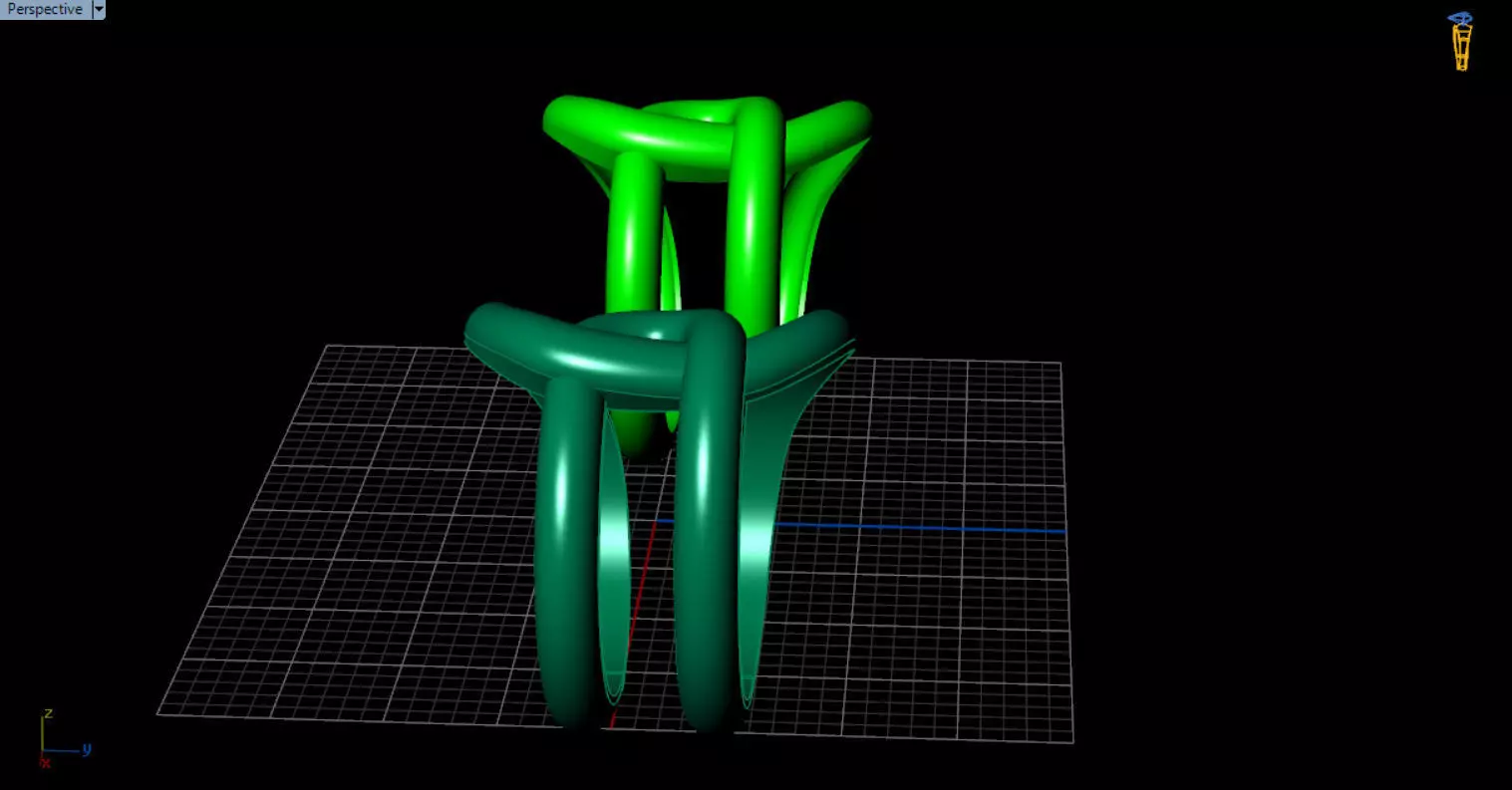 minimal knot ring 3D print model_35