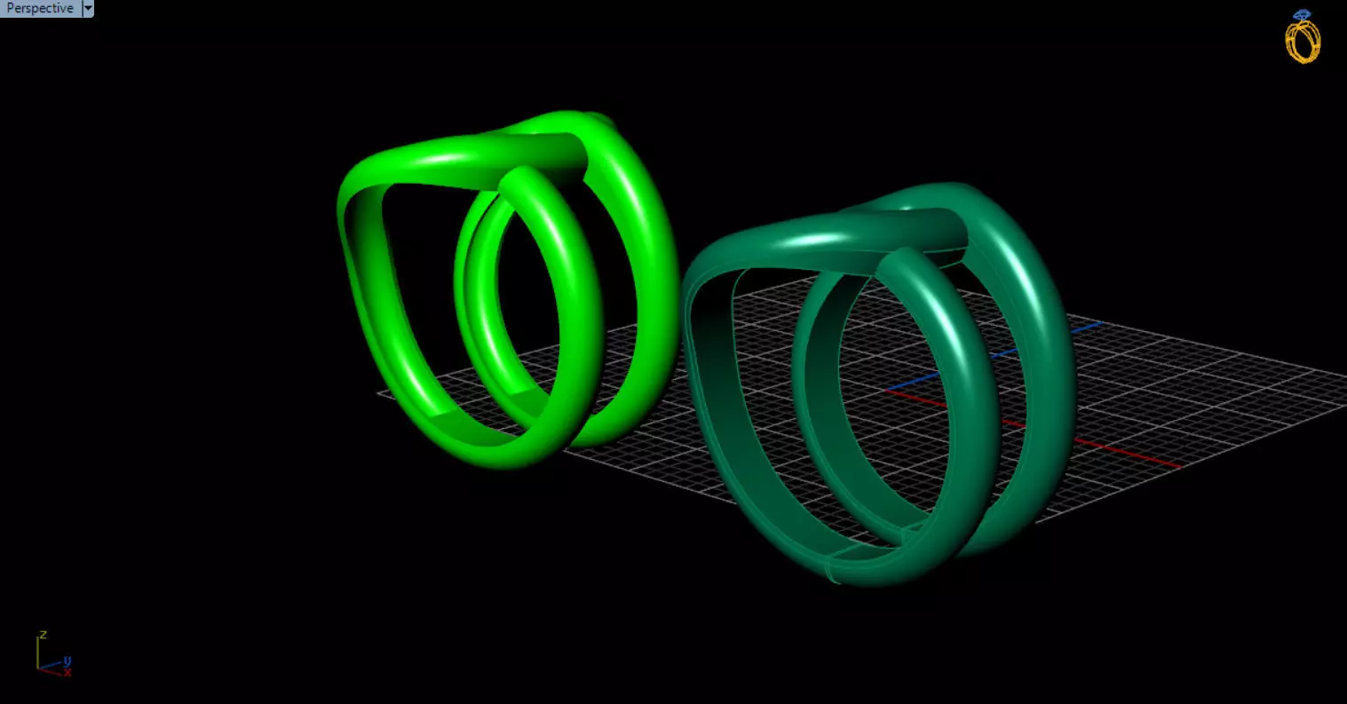 minimal knot ring 3D print model_13