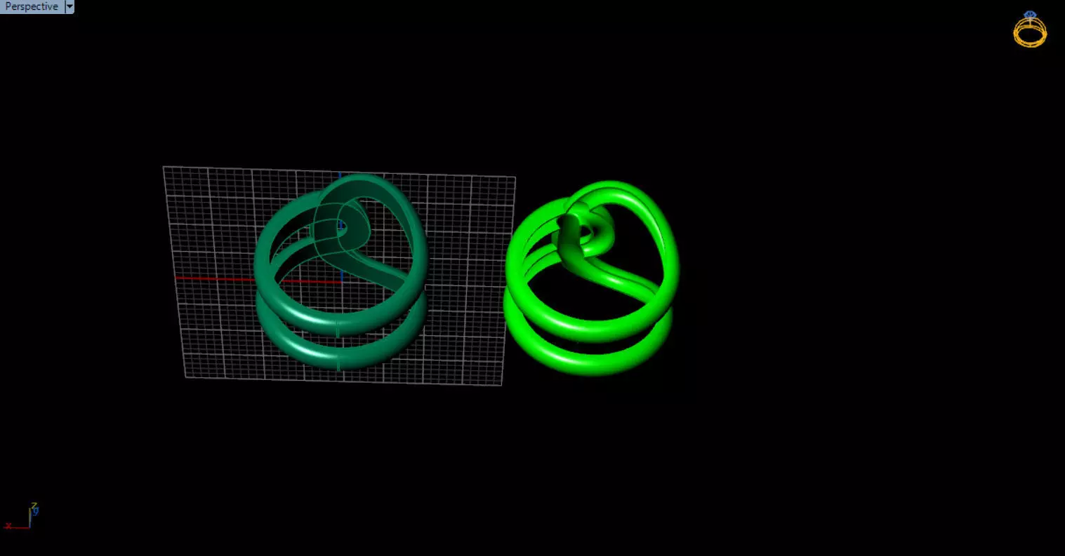 minimal knot ring 3D print model_52