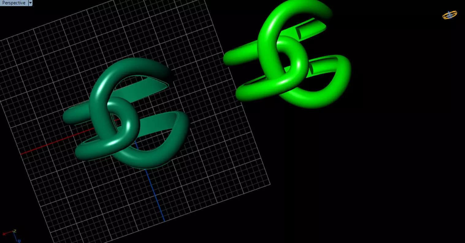 minimal knot ring 3D print model_64