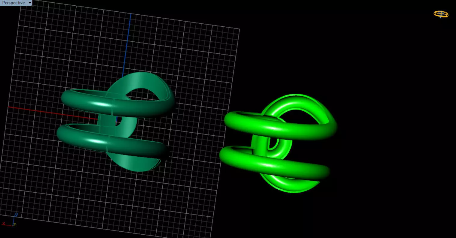 minimal knot ring 3D print model_22