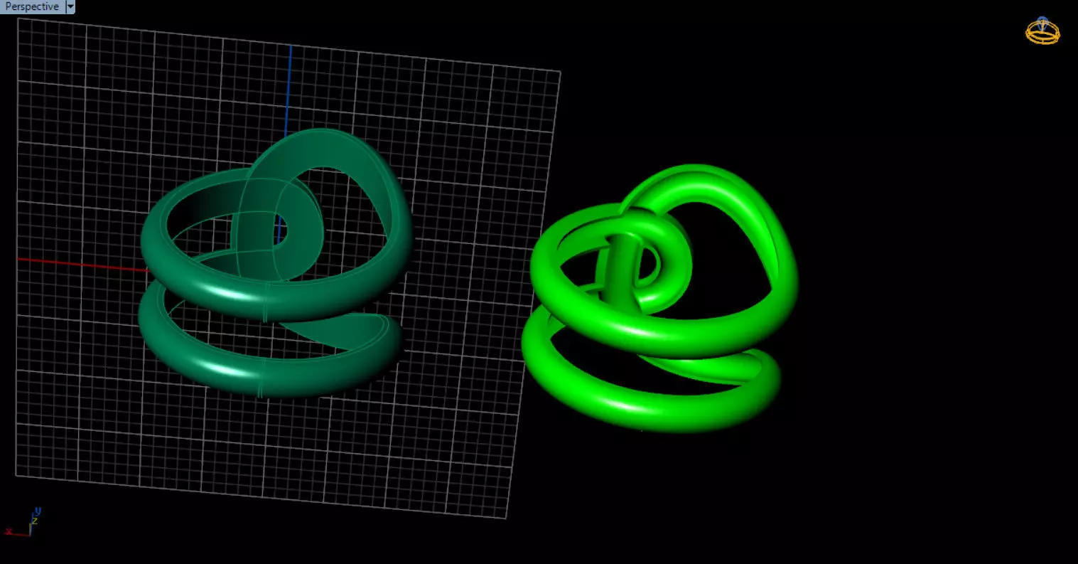 minimal knot ring 3D print model_21