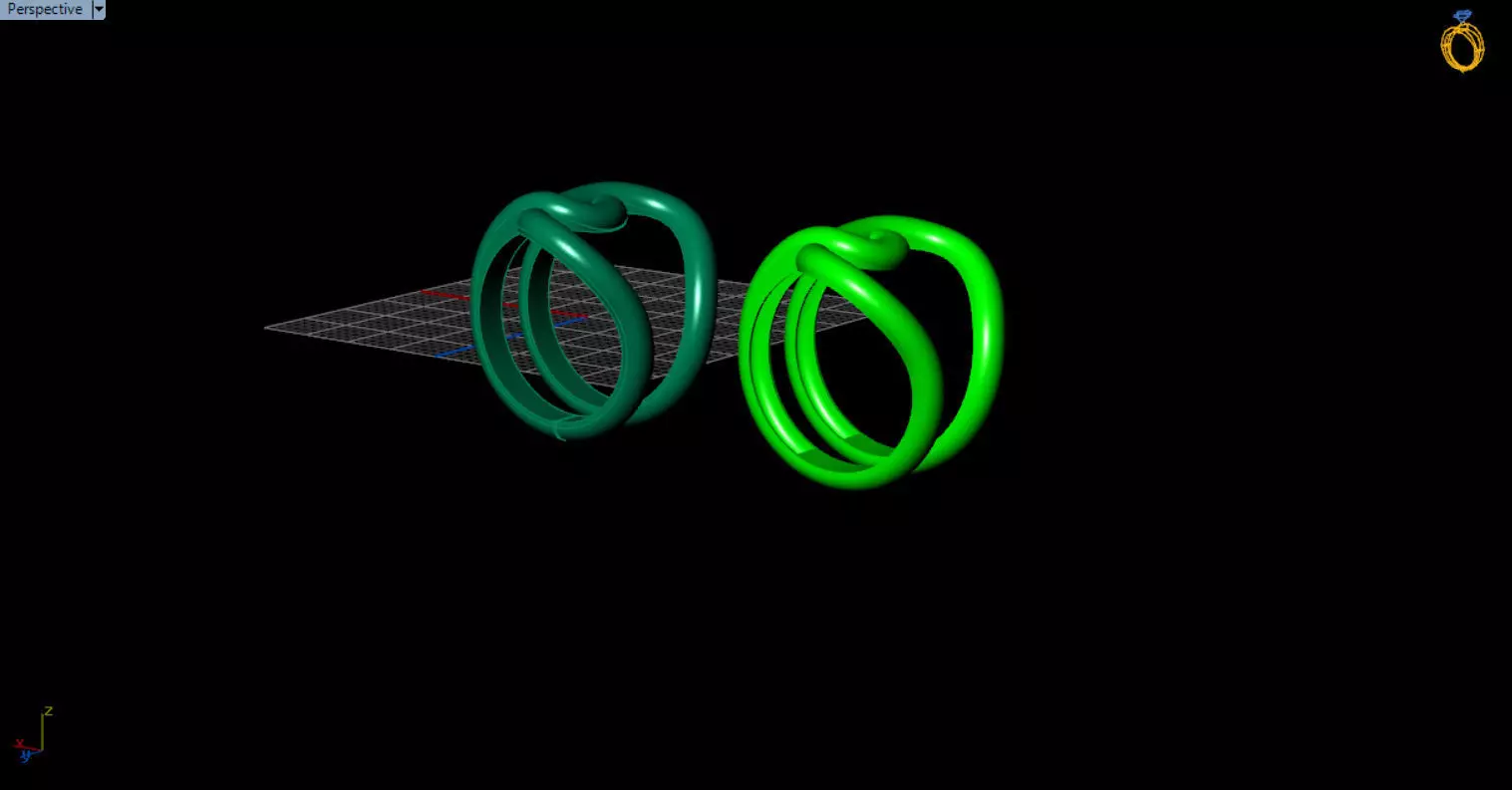 minimal knot ring 3D print model_48