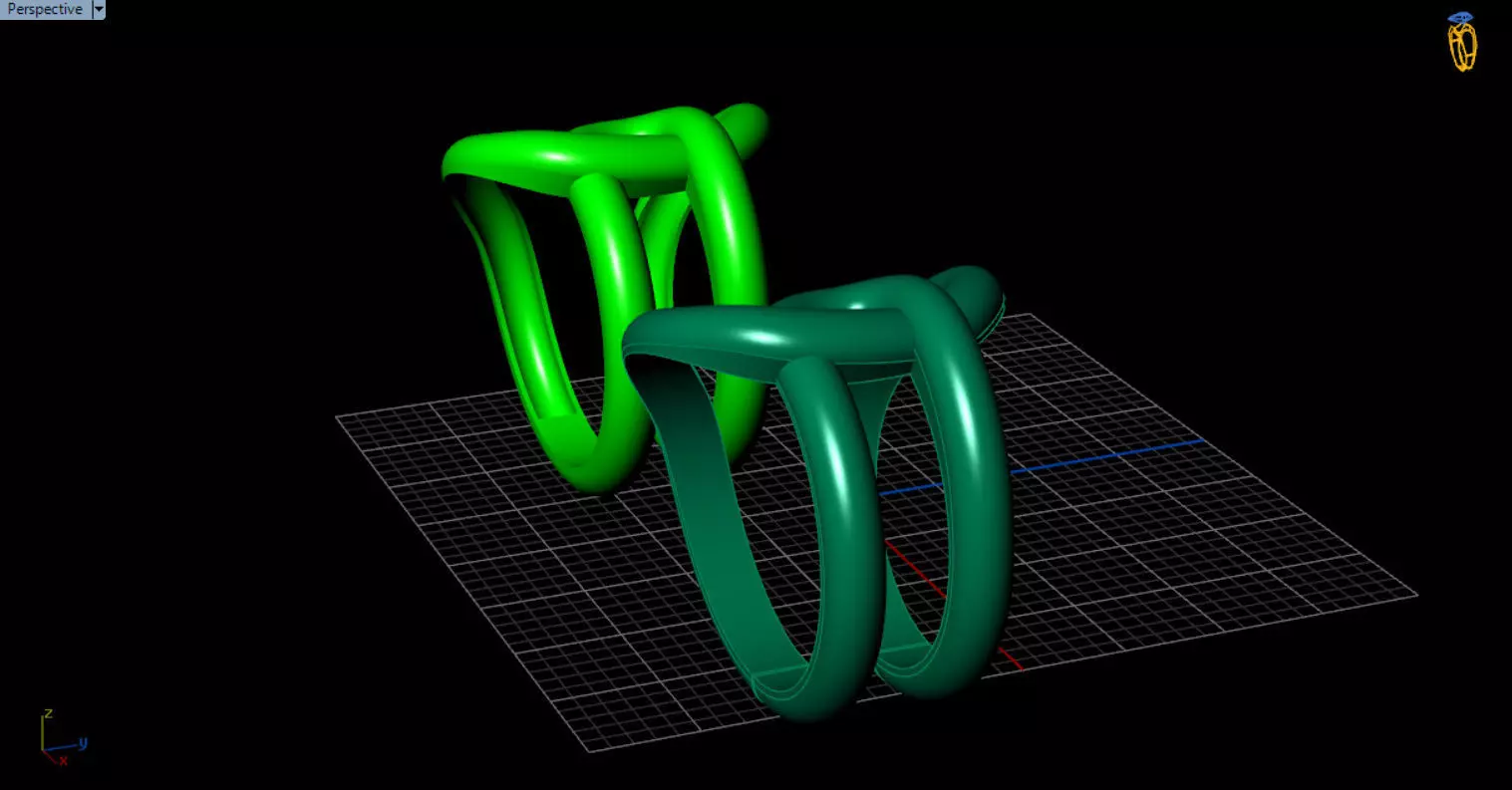 minimal knot ring 3D print model_36