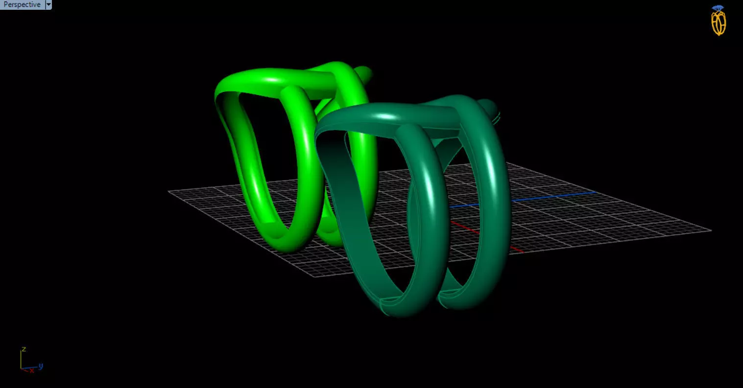 minimal knot ring 3D print model_14