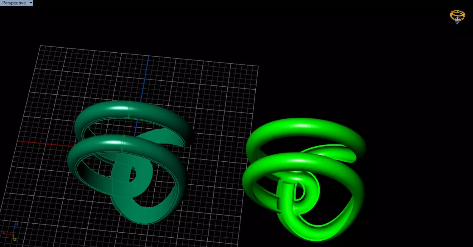 minimal knot ring 3D print model_58