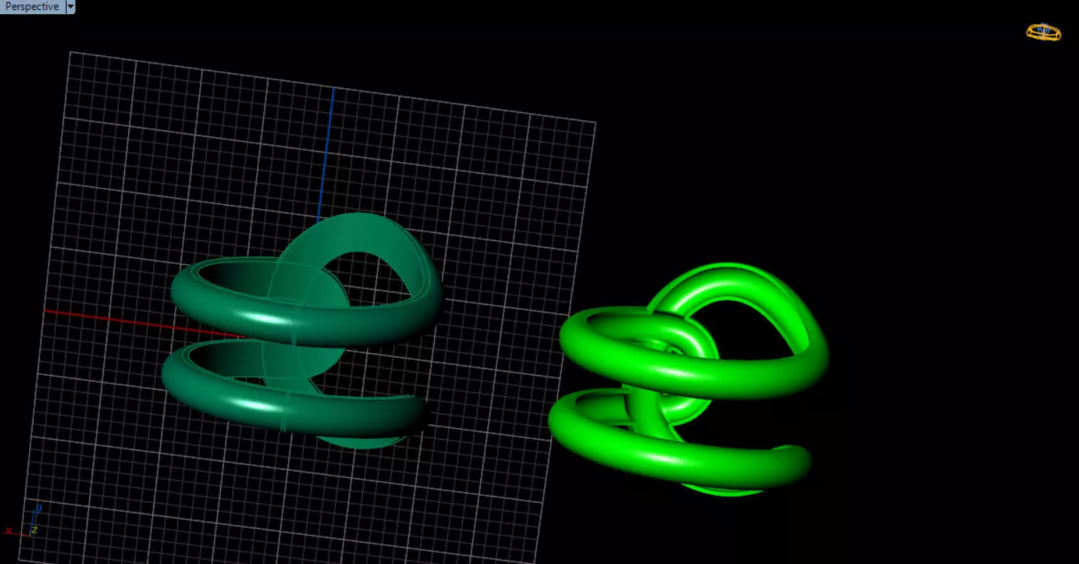 minimal knot ring 3D print model_56