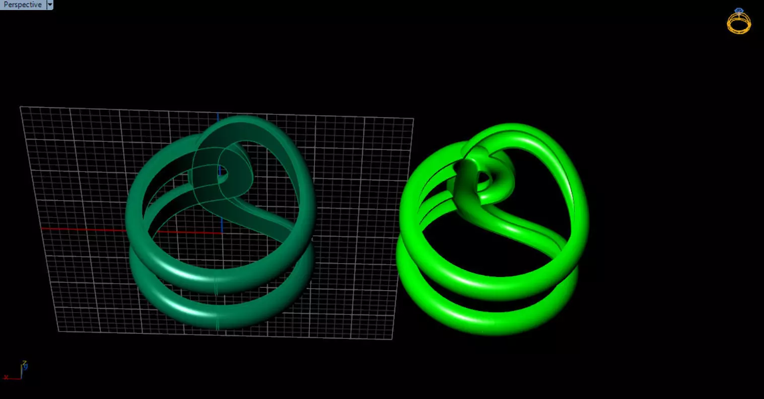 minimal knot ring 3D print model_54