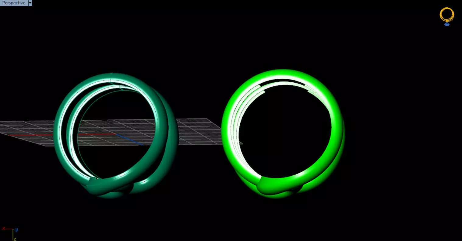 minimal knot ring 3D print model_27