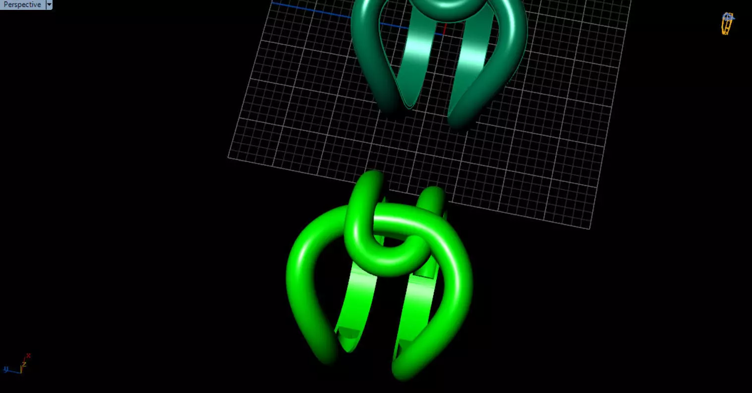 minimal knot ring 3D print model_43