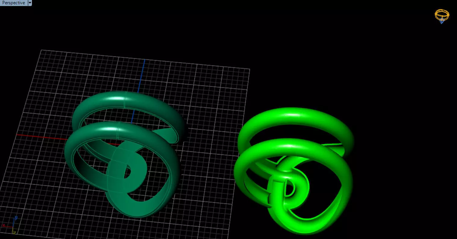 minimal knot ring 3D print model_59