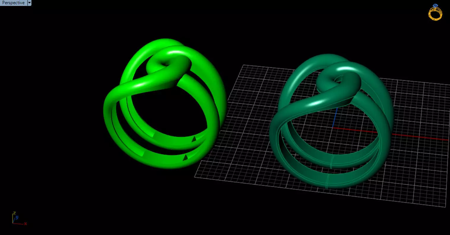 minimal knot ring 3D print model_11