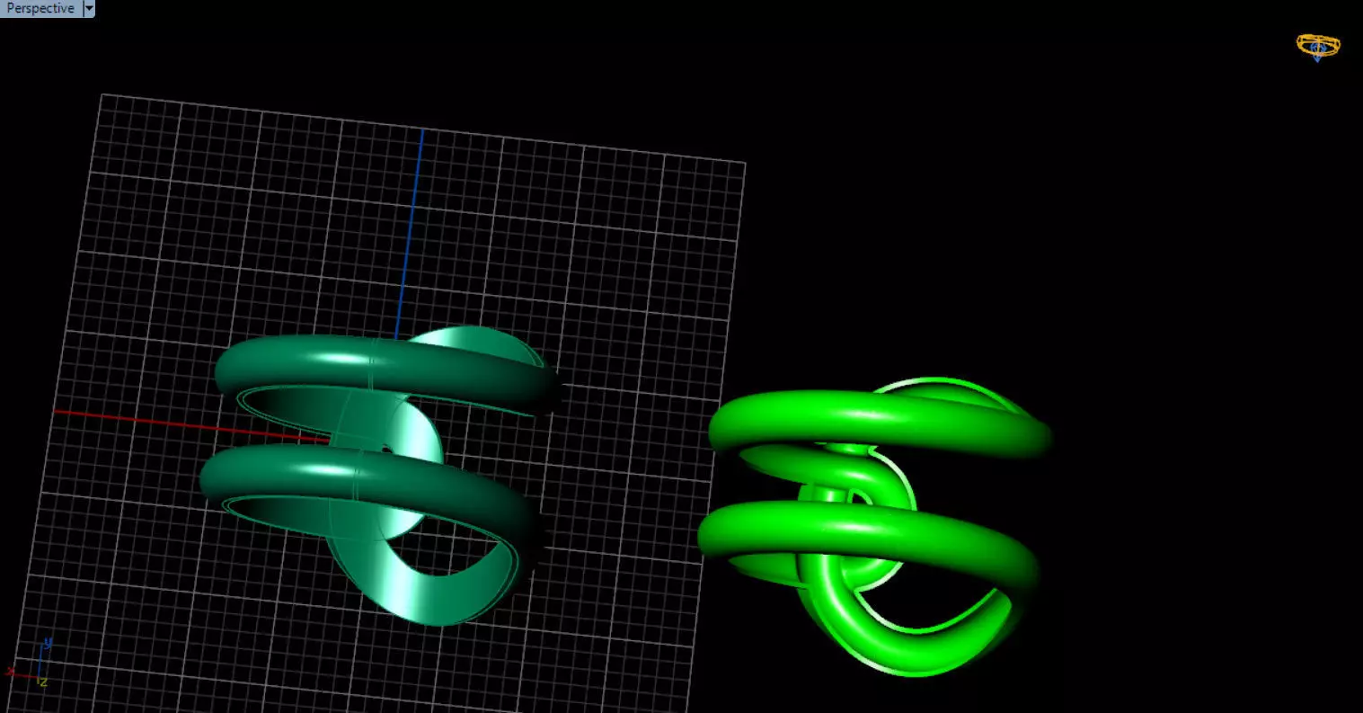 minimal knot ring 3D print model_57