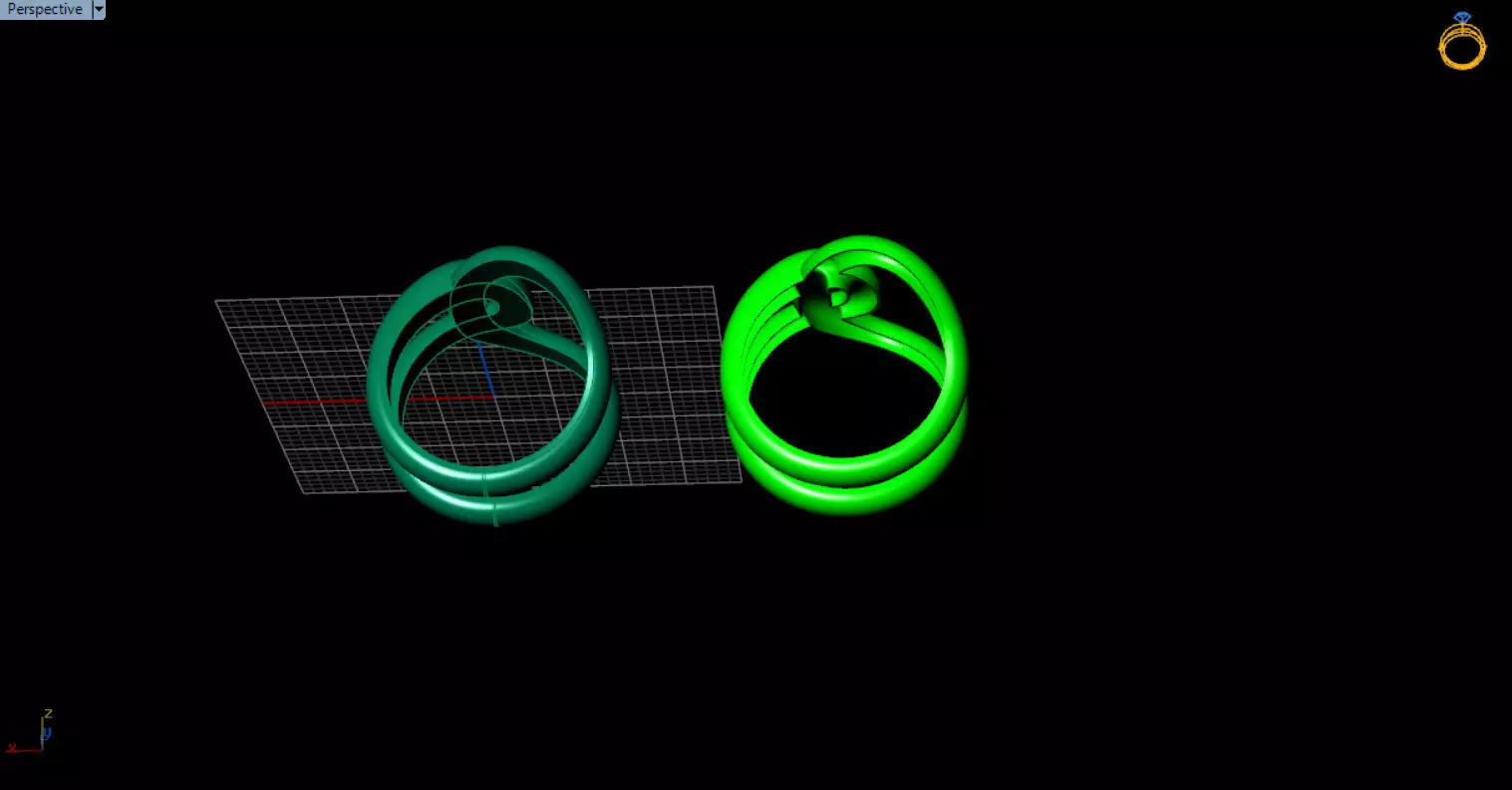 minimal knot ring 3D print model_51