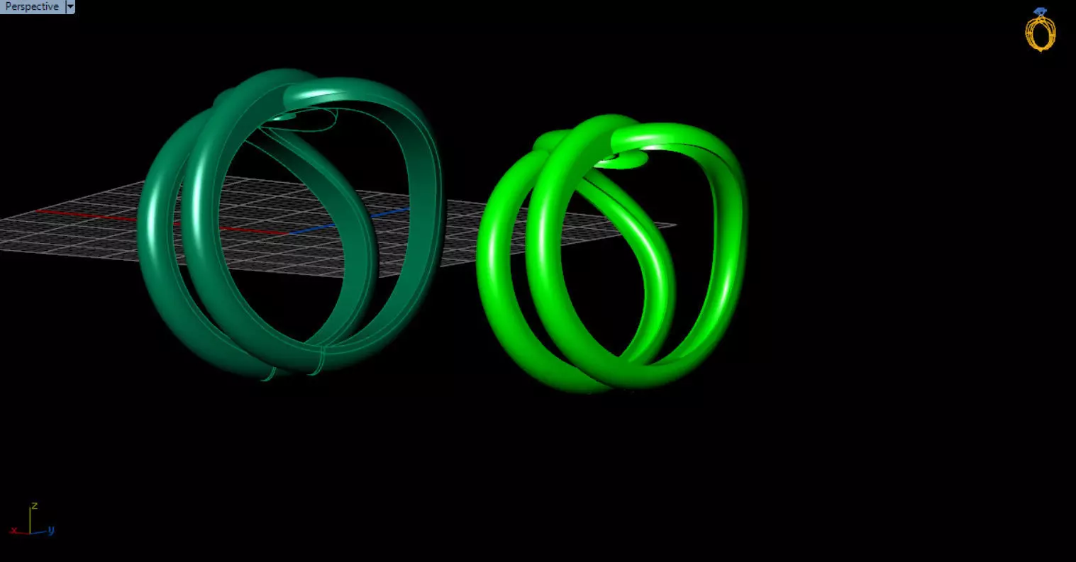 minimal knot ring 3D print model_17