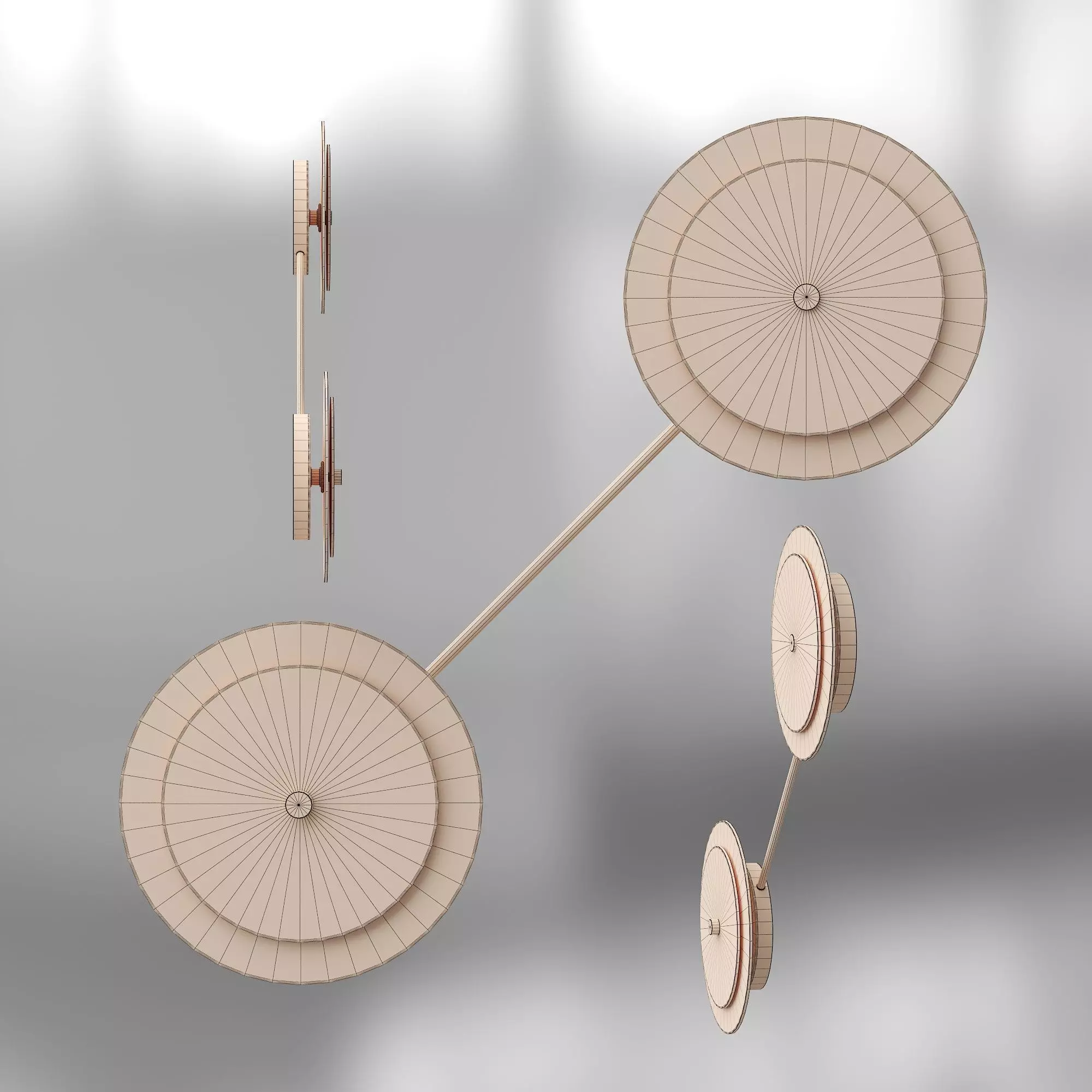 Yxannah Wall Light 3D model_1