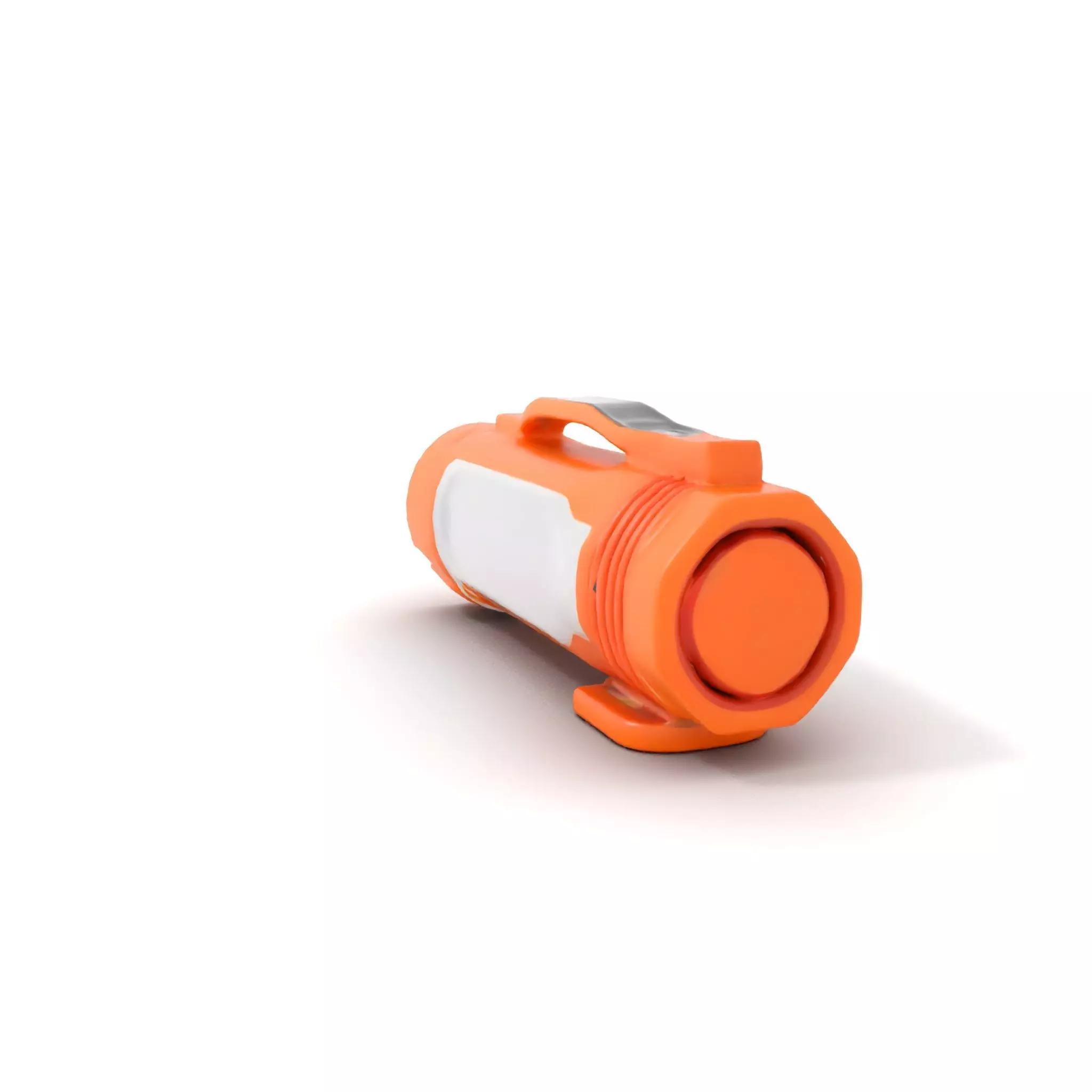 Orange LED Flashlight model pack Low-poly 3D model_5