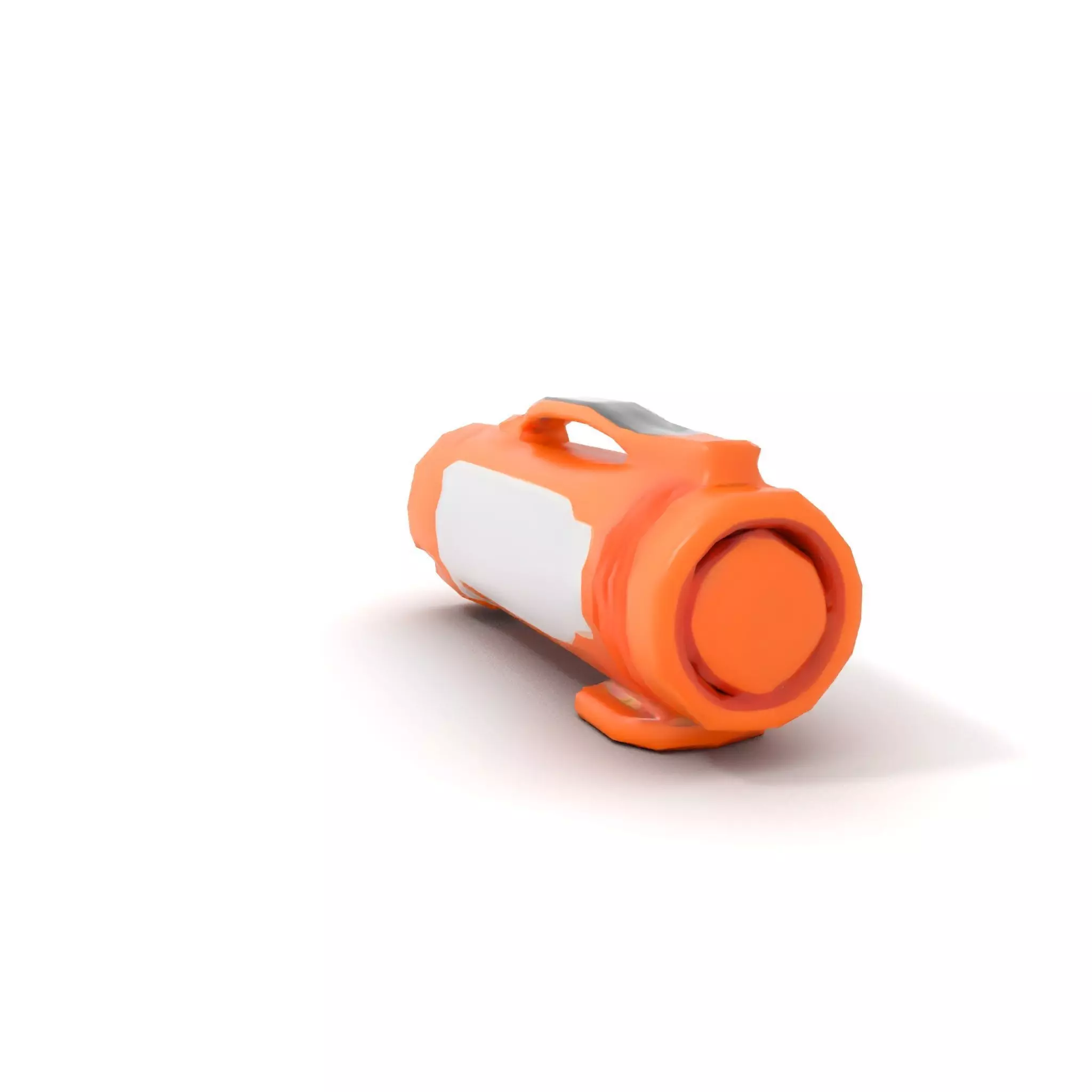 Orange LED Flashlight model pack Low-poly 3D model_9
