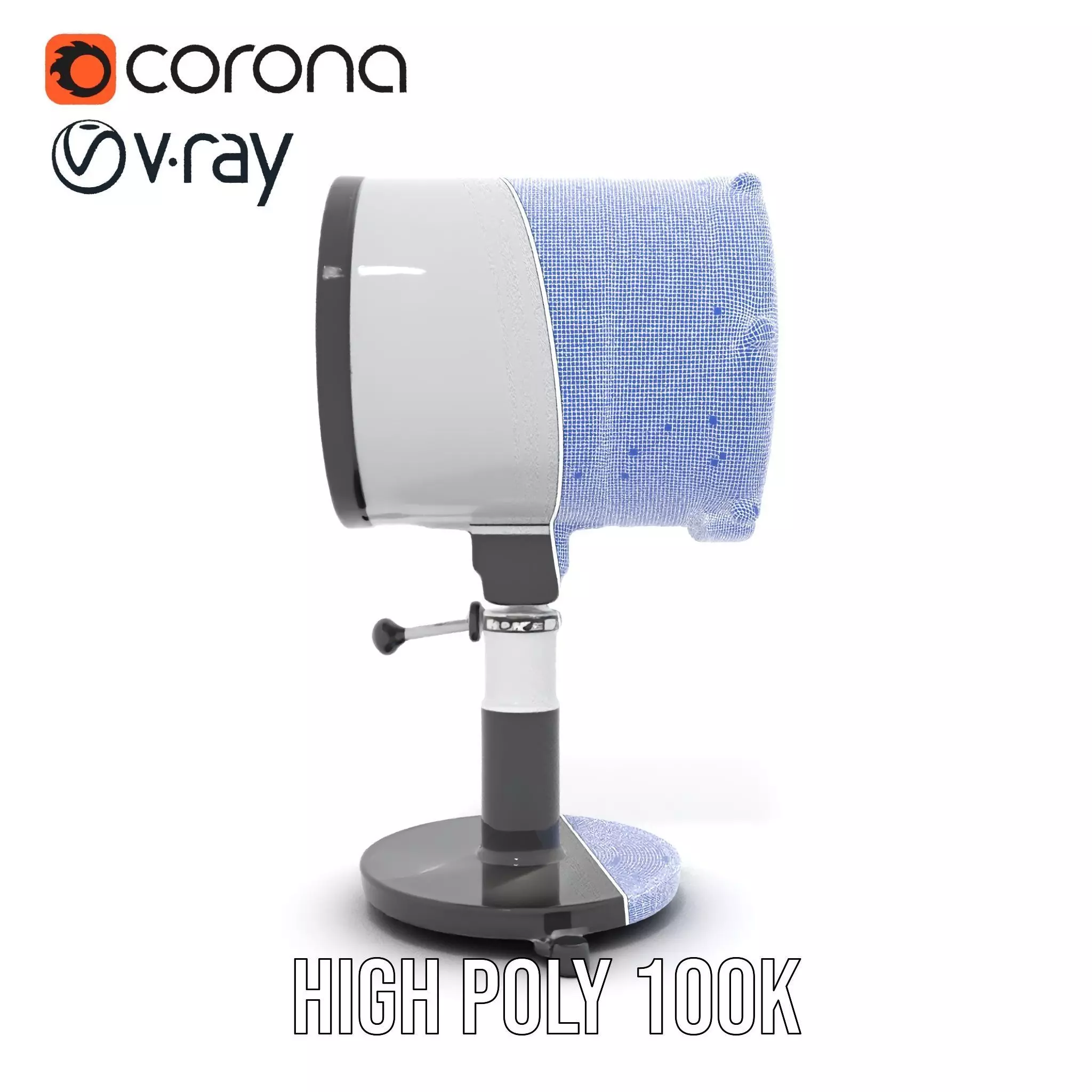 Futuristic Projector with Star Map Model Pack Low-poly 3D model_34