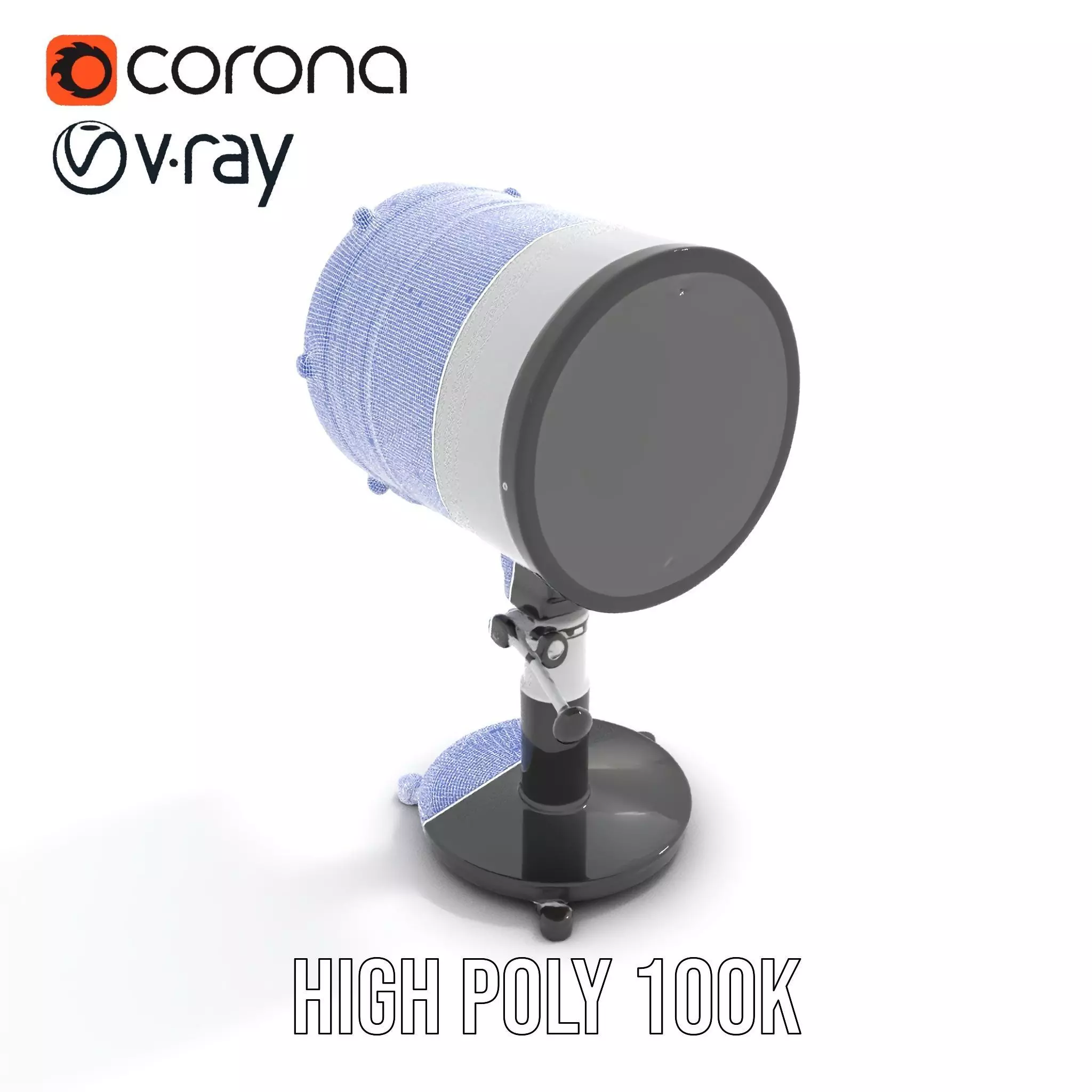 Futuristic Projector with Star Map Model Pack Low-poly 3D model_32