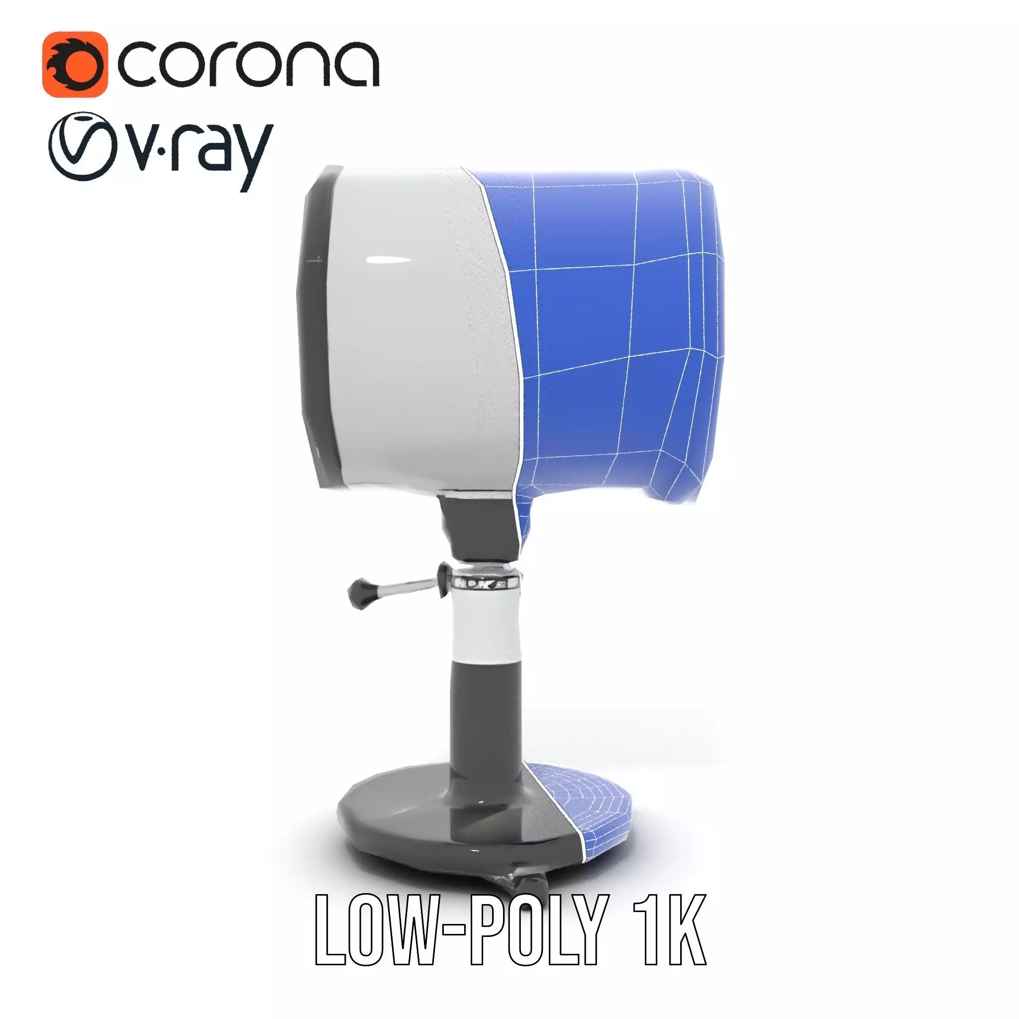 Futuristic Projector with Star Map Model Pack Low-poly 3D model_28