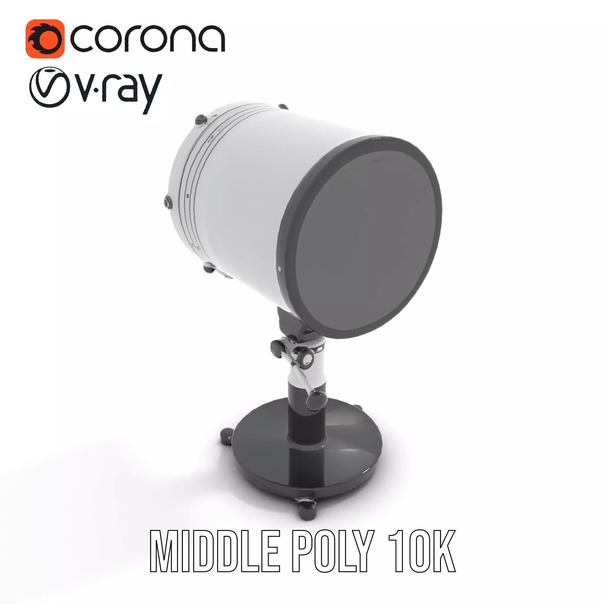 Futuristic Projector with Star Map Model Pack Low-poly 3D model_5