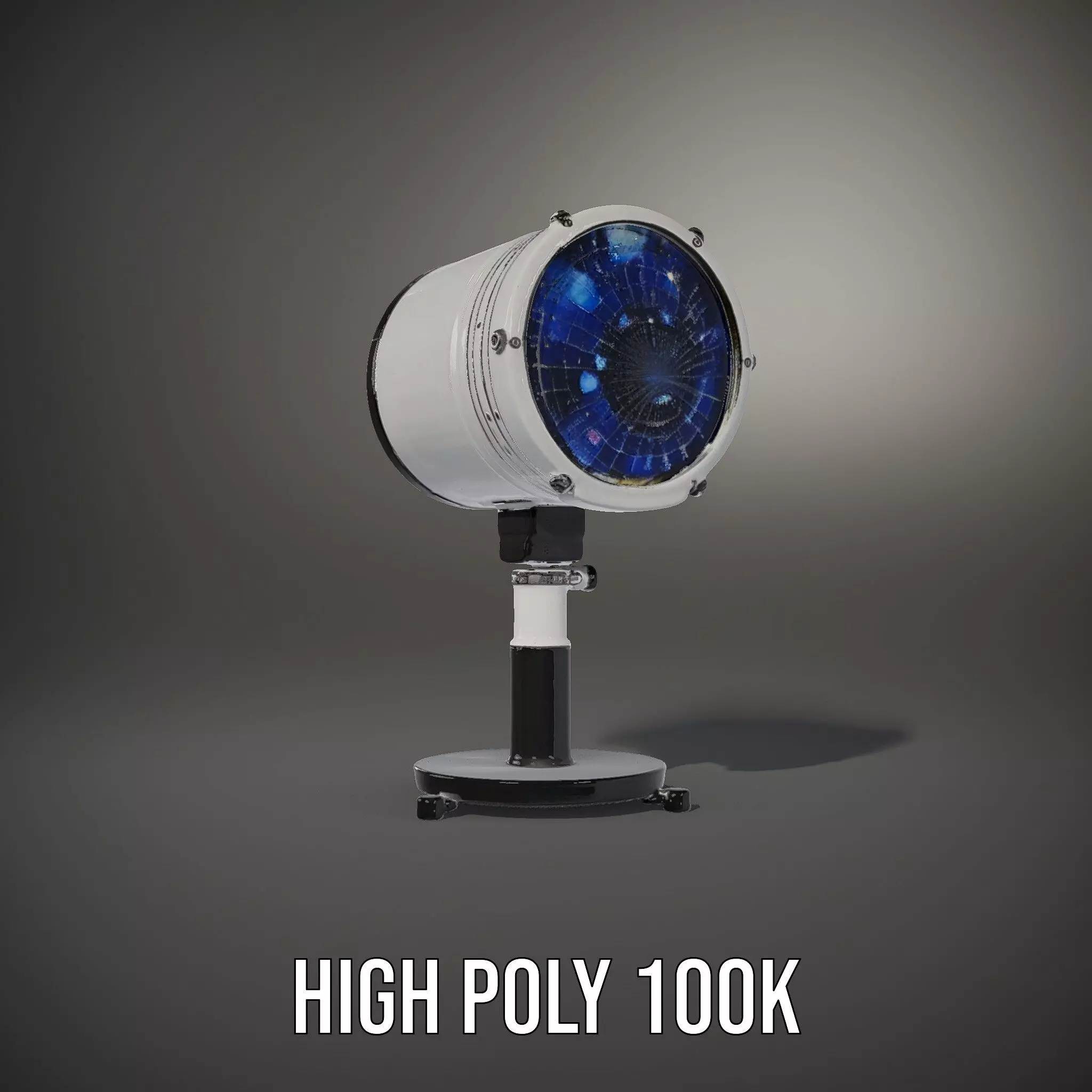 Futuristic Projector with Star Map Model Pack Low-poly 3D model_8