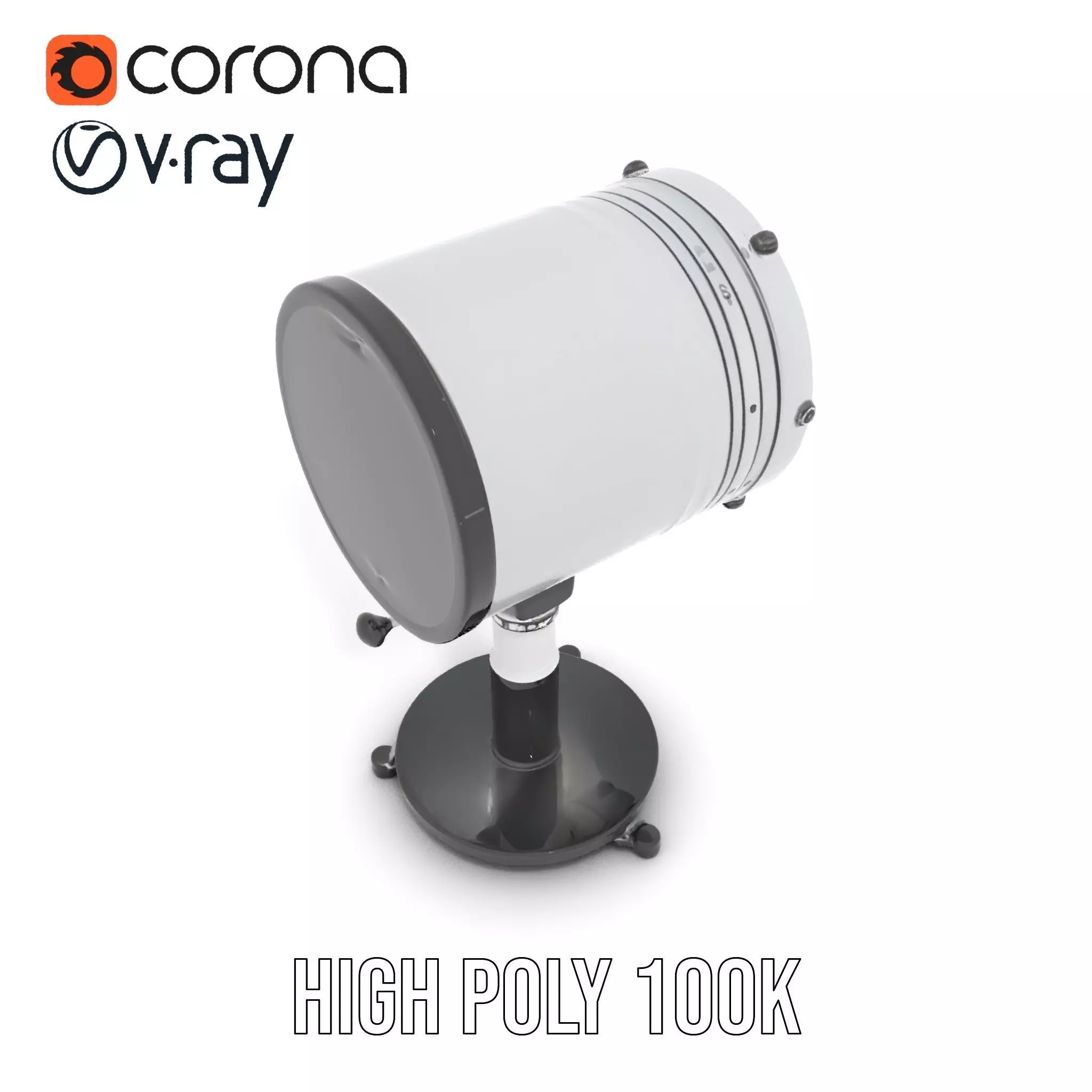 Futuristic Projector with Star Map Model Pack Low-poly 3D model_20