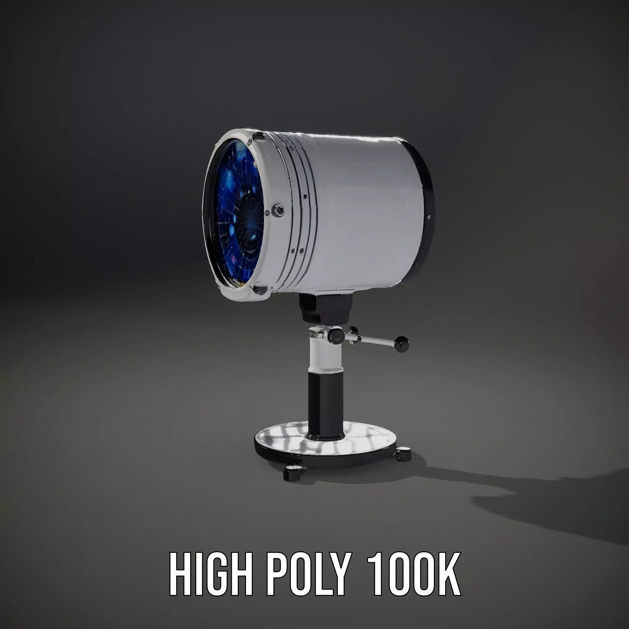 Futuristic Projector with Star Map Model Pack Low-poly 3D model_10