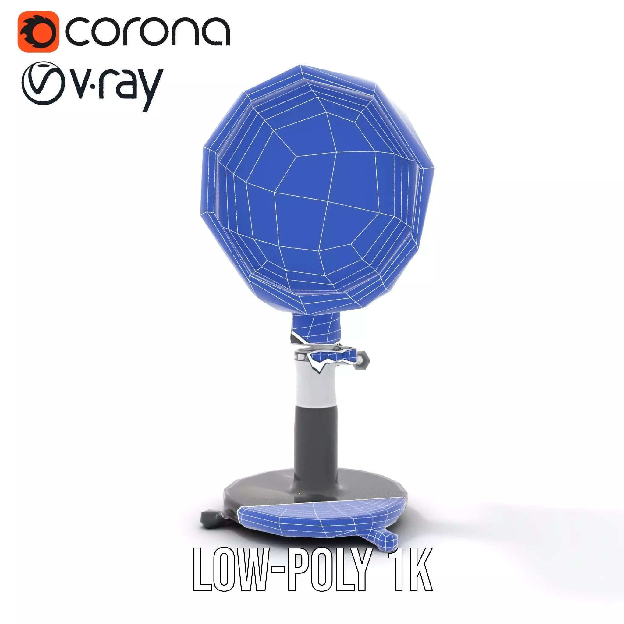 Futuristic Projector with Star Map Model Pack Low-poly 3D model_30