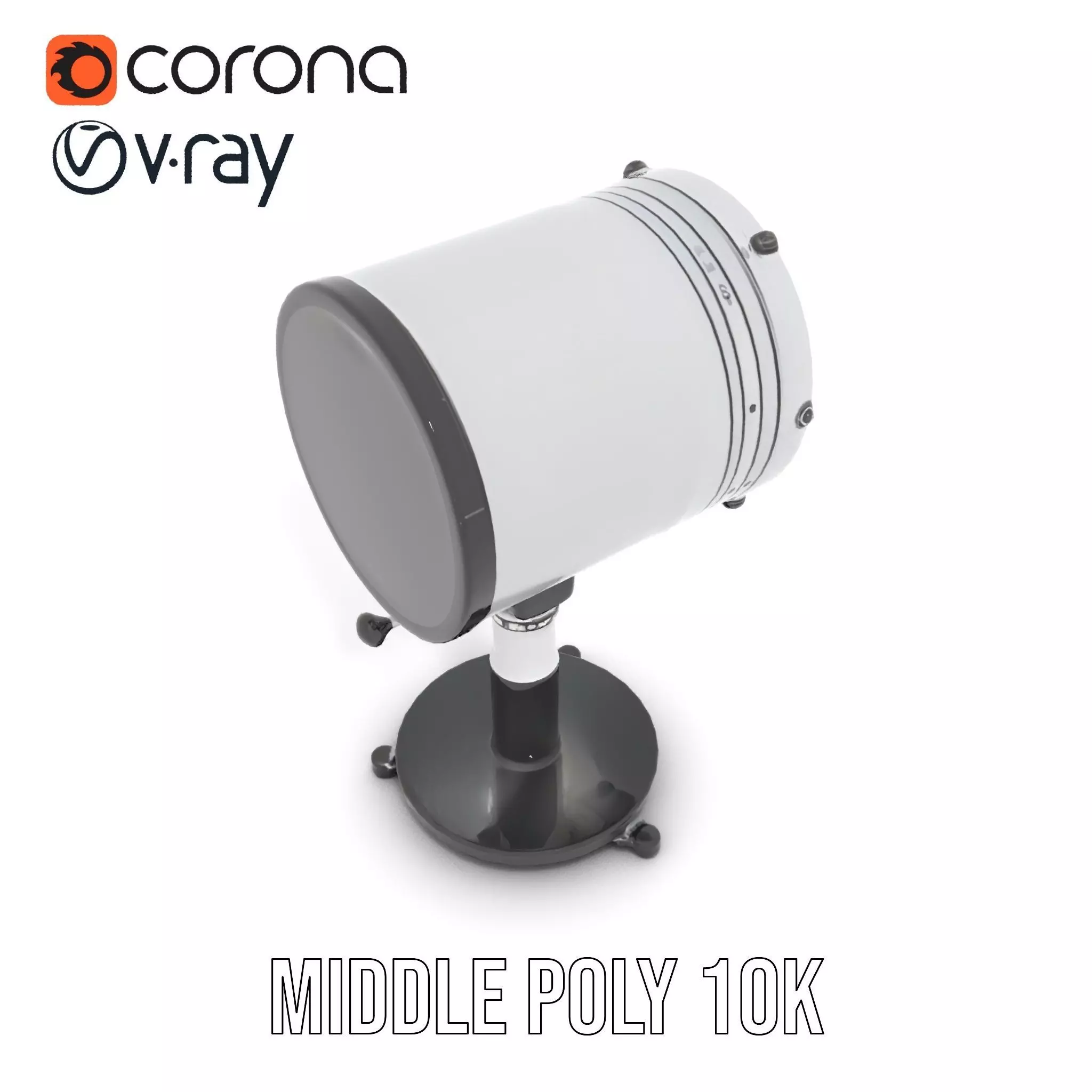 Futuristic Projector with Star Map Model Pack Low-poly 3D model_6