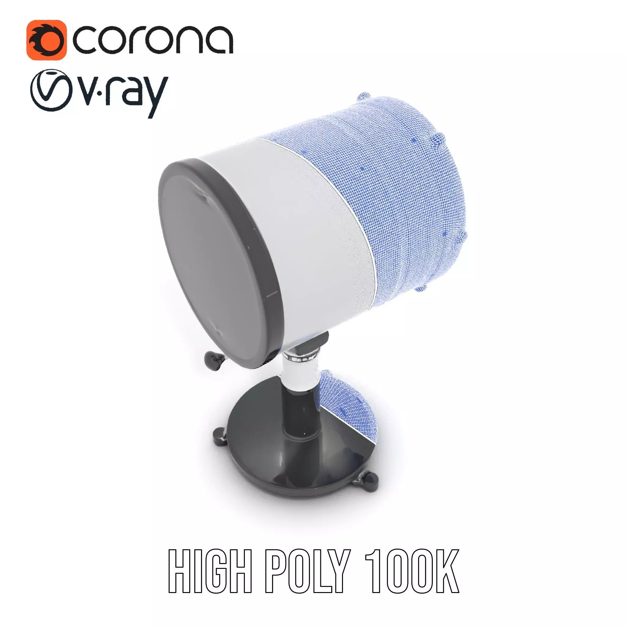 Futuristic Projector with Star Map Model Pack Low-poly 3D model_33