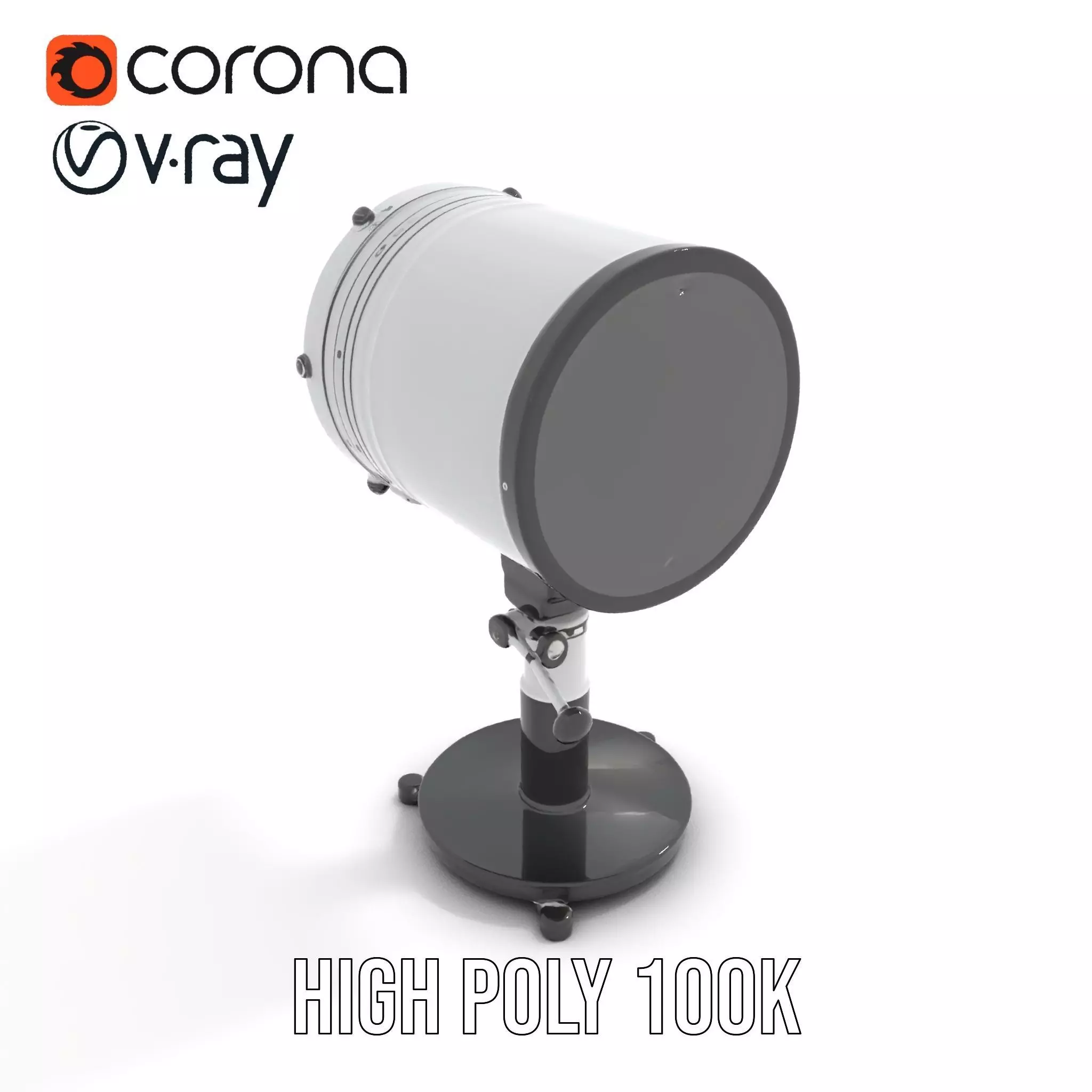 Futuristic Projector with Star Map Model Pack Low-poly 3D model_26